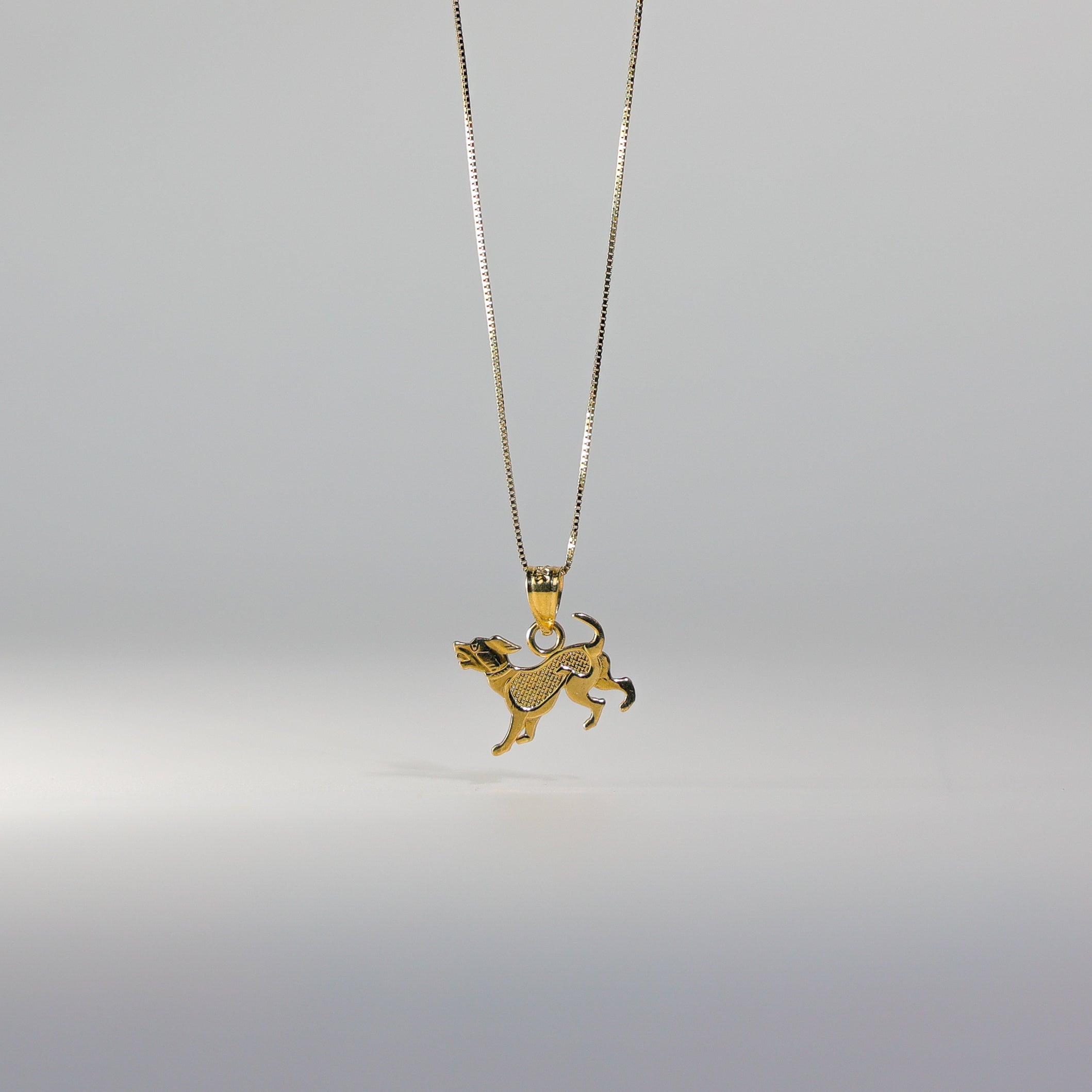 Gold Puppy Pendant Model-1658 - Charlie & Co. Jewelry
