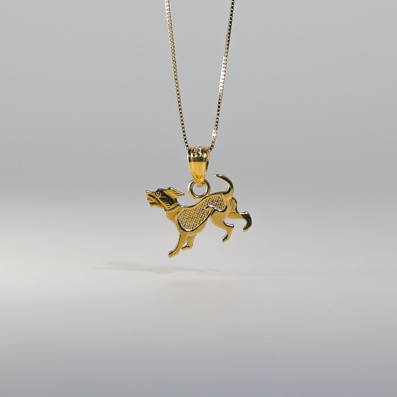 Gold Puppy Pendant Model-1658 - Charlie & Co. Jewelry