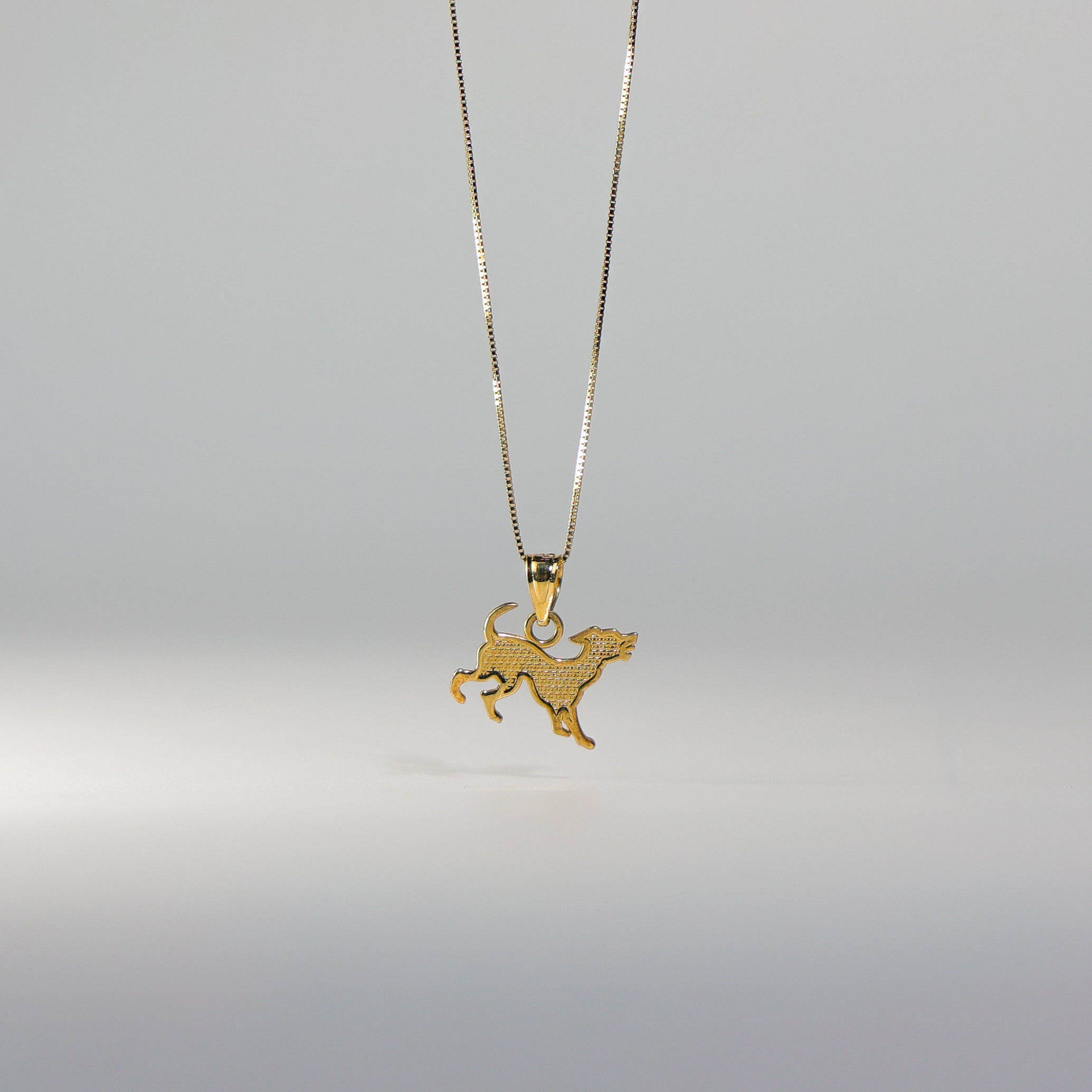 Gold Puppy Pendant Model-1658 - Charlie & Co. Jewelry