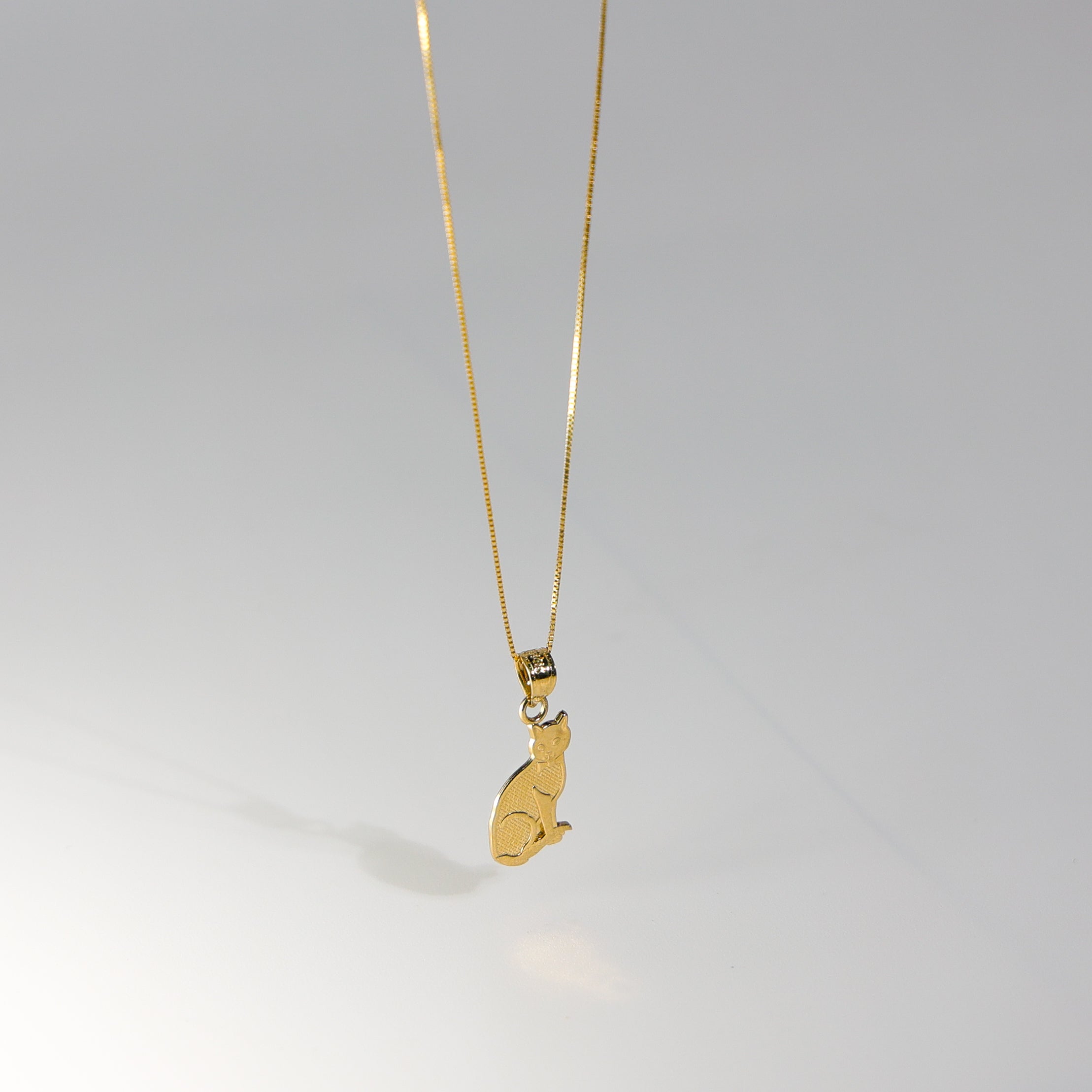 Gold Cat Pendant Model-1659 - Charlie & Co. Jewelry