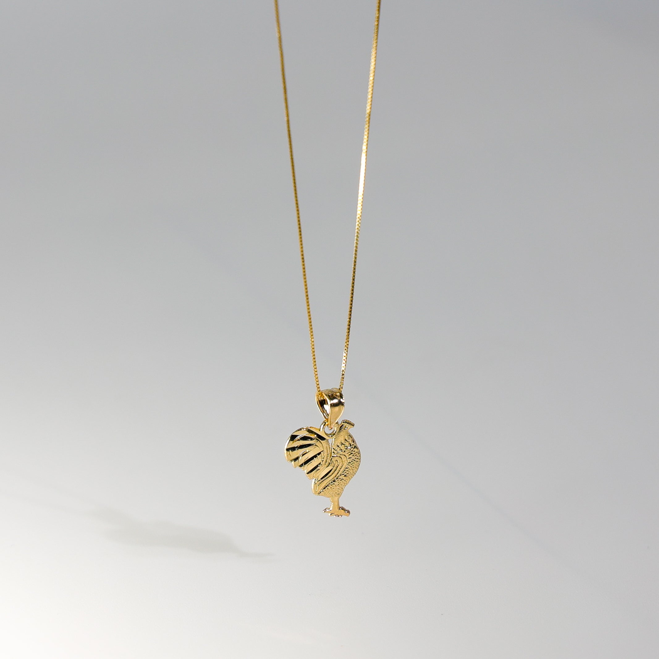 Gold Rooster Pendant Model-1613 - Charlie & Co. Jewelry