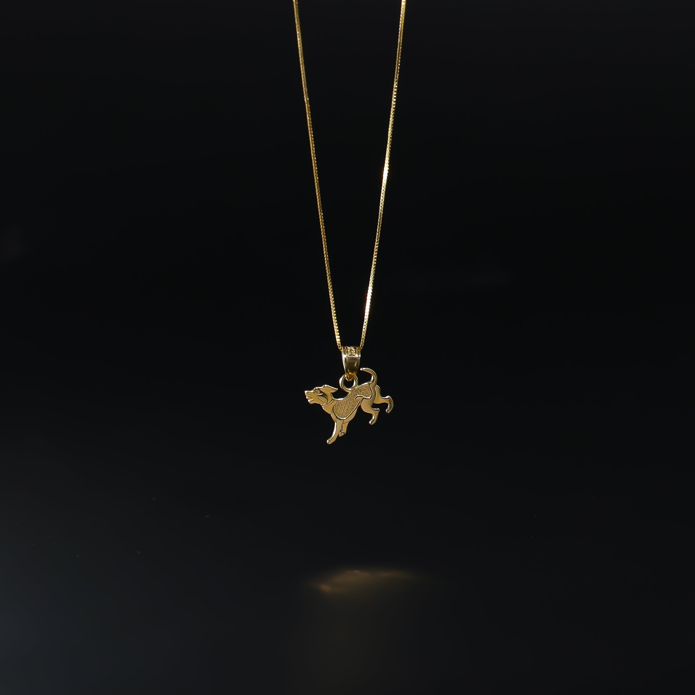 Gold Puppy Pendant Model-1658 - Charlie & Co. Jewelry