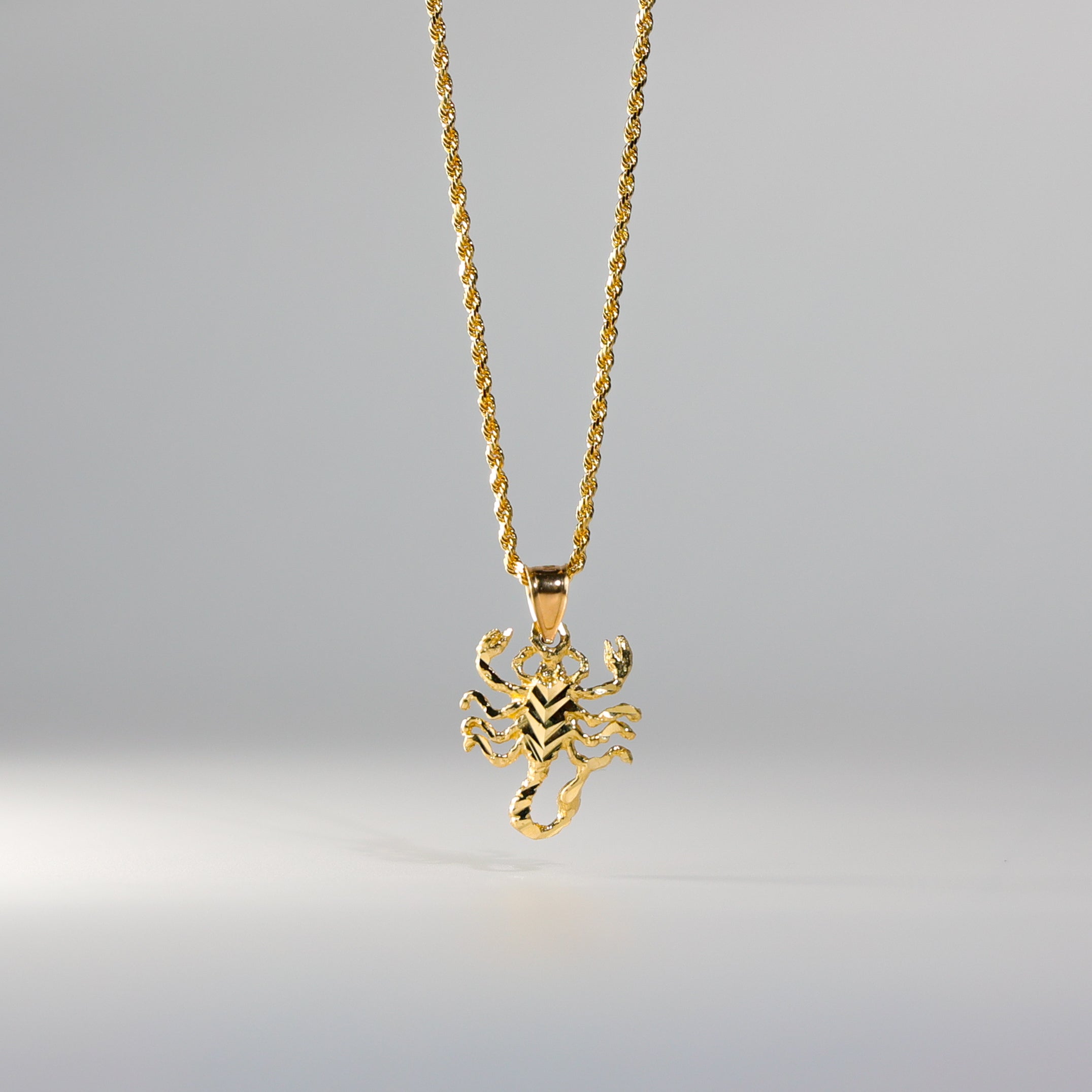 Gold Scorpion Pendant Model-1586 - Charlie & Co. Jewelry