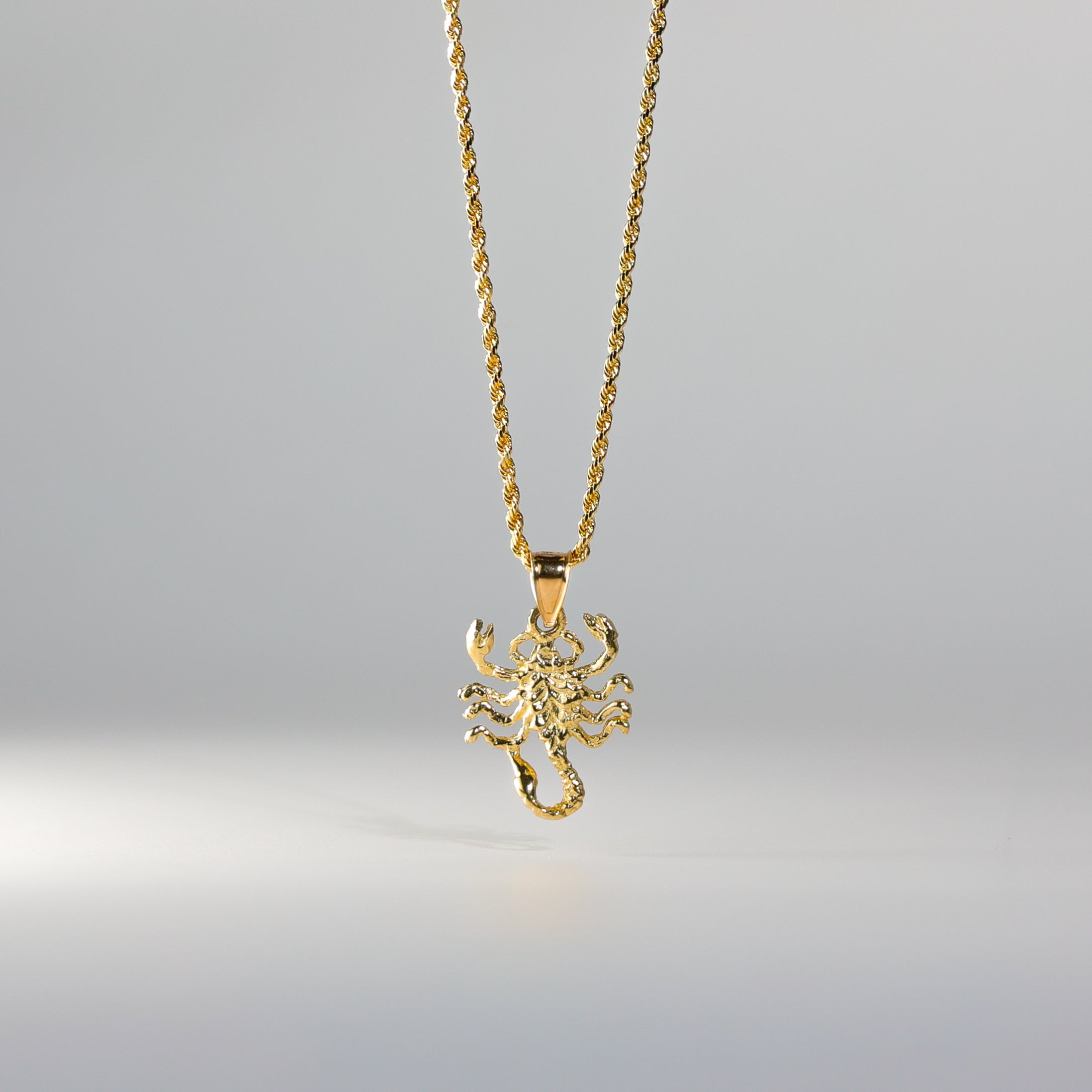 Gold Scorpion Pendant Model-1586 - Charlie & Co. Jewelry