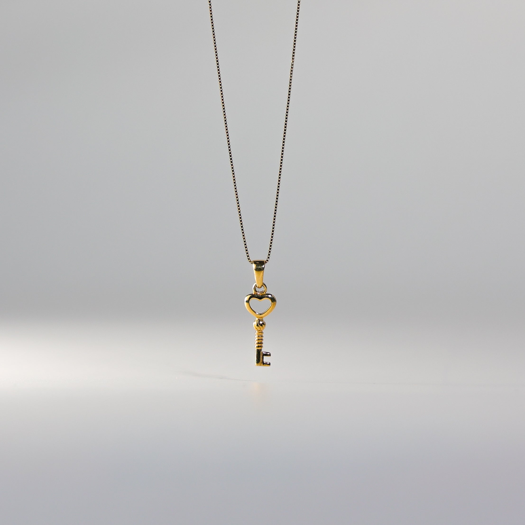 Gold Key To My Heart Pendant Model-468 - Charlie & Co. Jewelry
