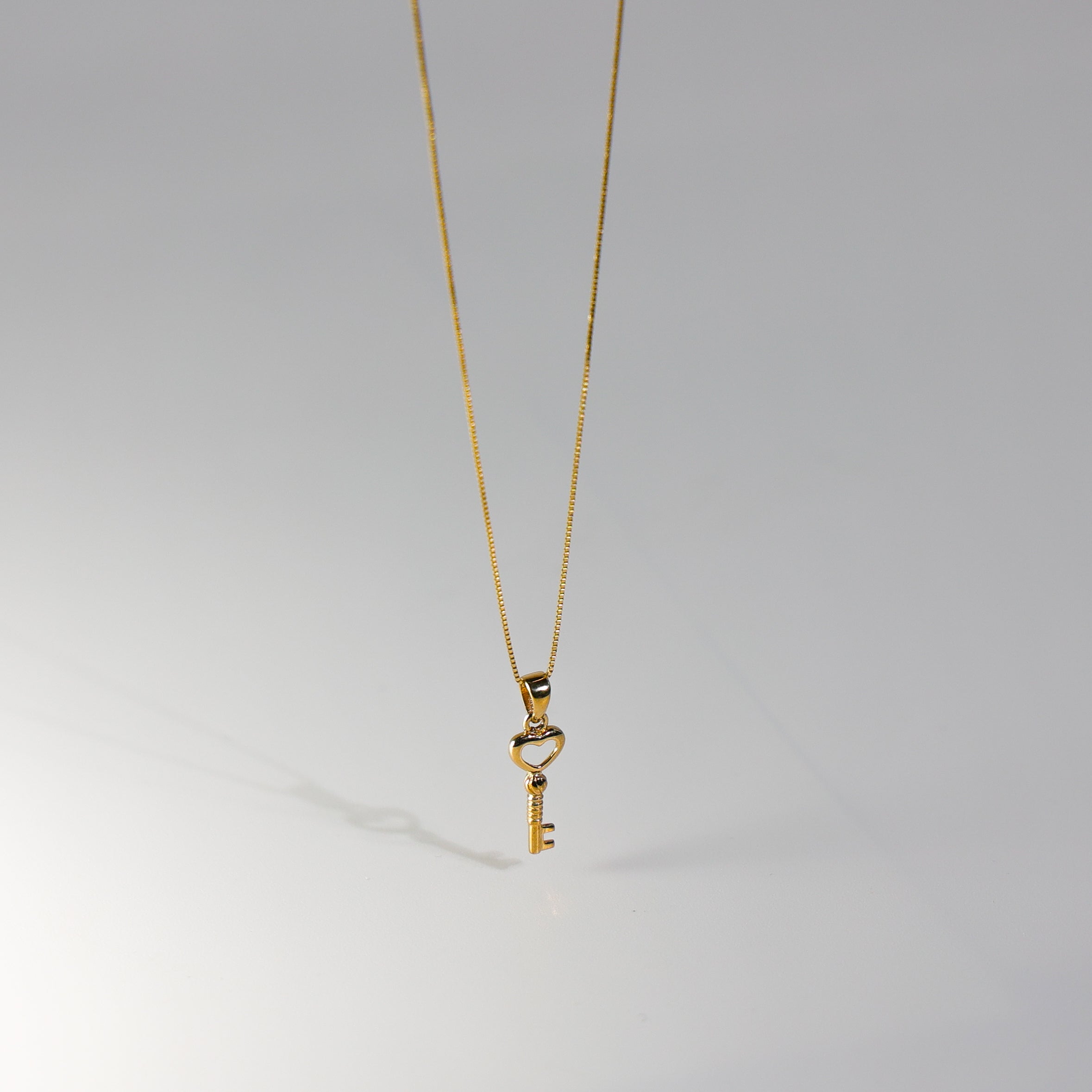Gold Key To My Heart Pendant Model-468 - Charlie & Co. Jewelry