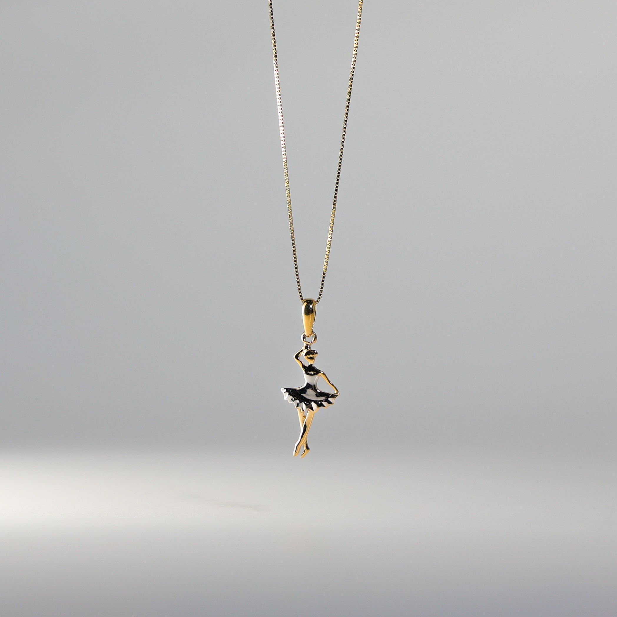 Gold Dancing Ballerina Pendant Model-772 - Charlie & Co. Jewelry
