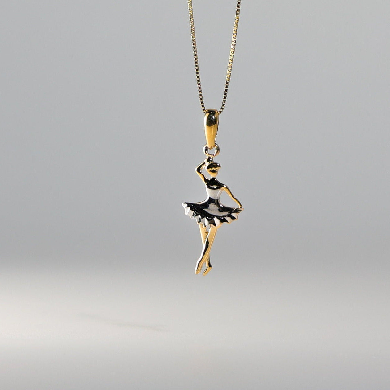 Gold Dancing Ballerina Pendant Model-772 - Charlie & Co. Jewelry