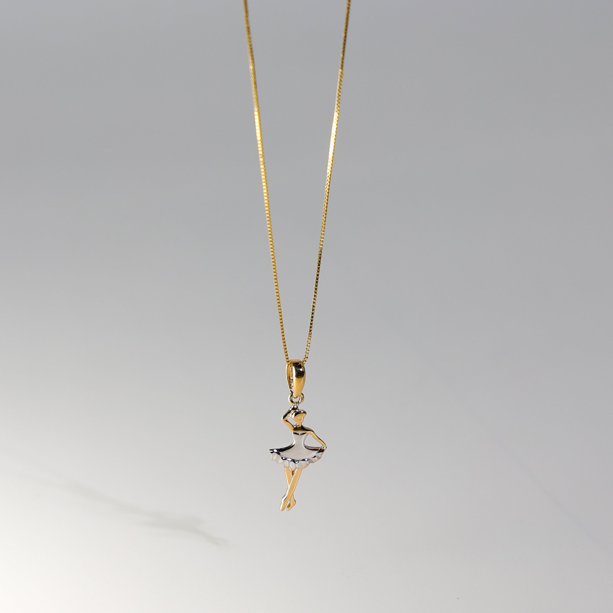 Gold Dancing Ballerina Pendant Model-772 - Charlie & Co. Jewelry