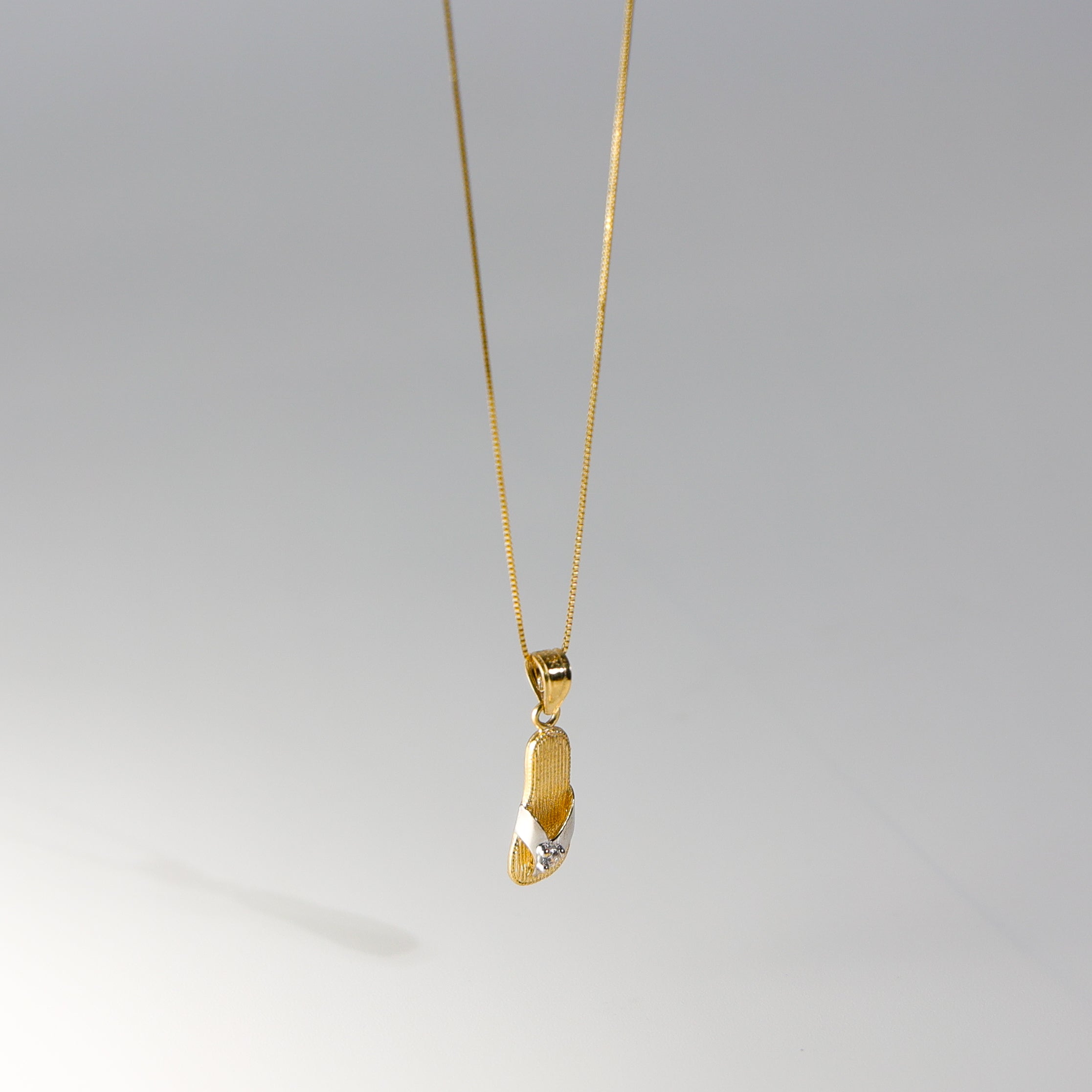 Gold Beach Sandal Pendant Model-1702 - Charlie & Co. Jewelry