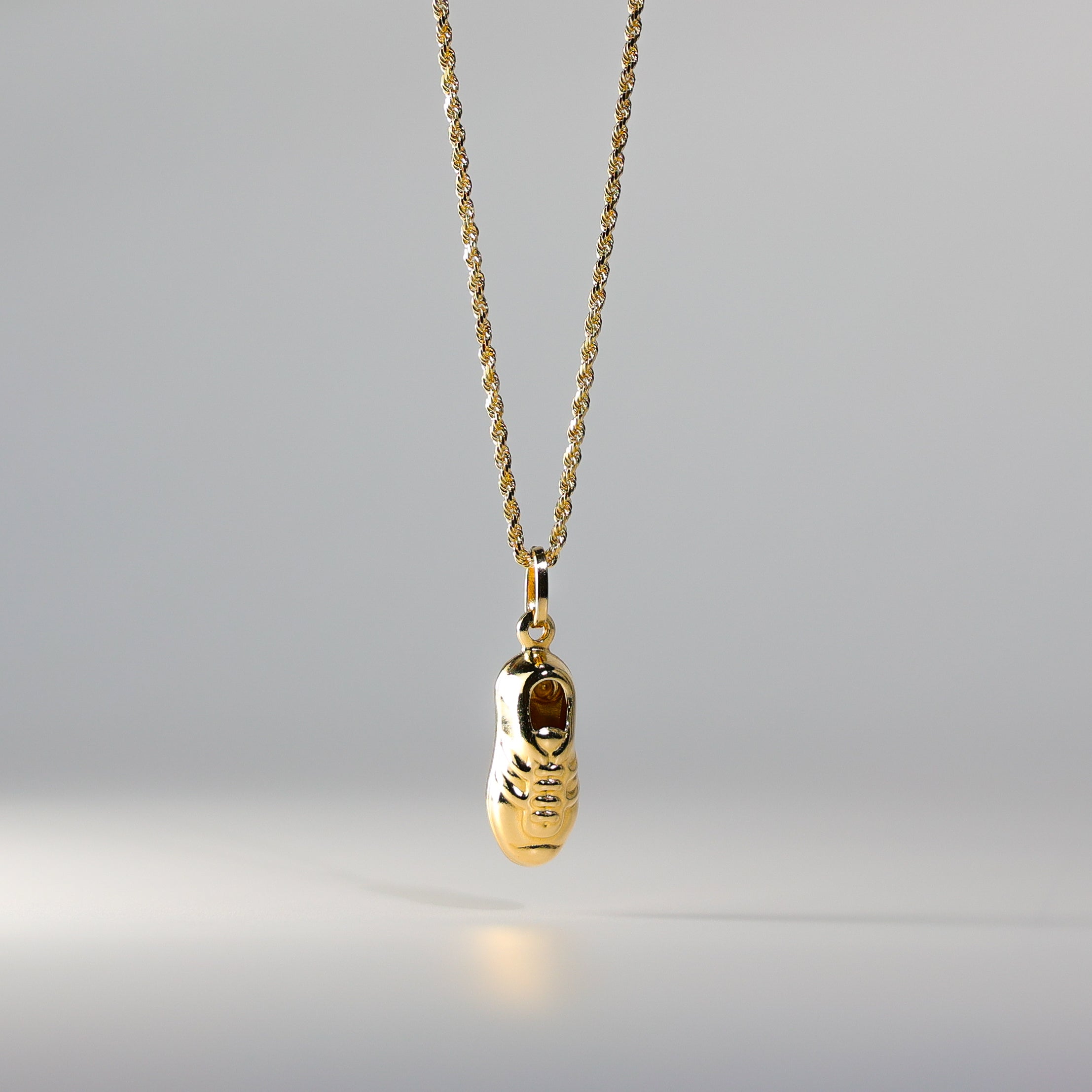 Gold Soccer Cleat Enamel Pendant Model-518 - Charlie & Co. Jewelry