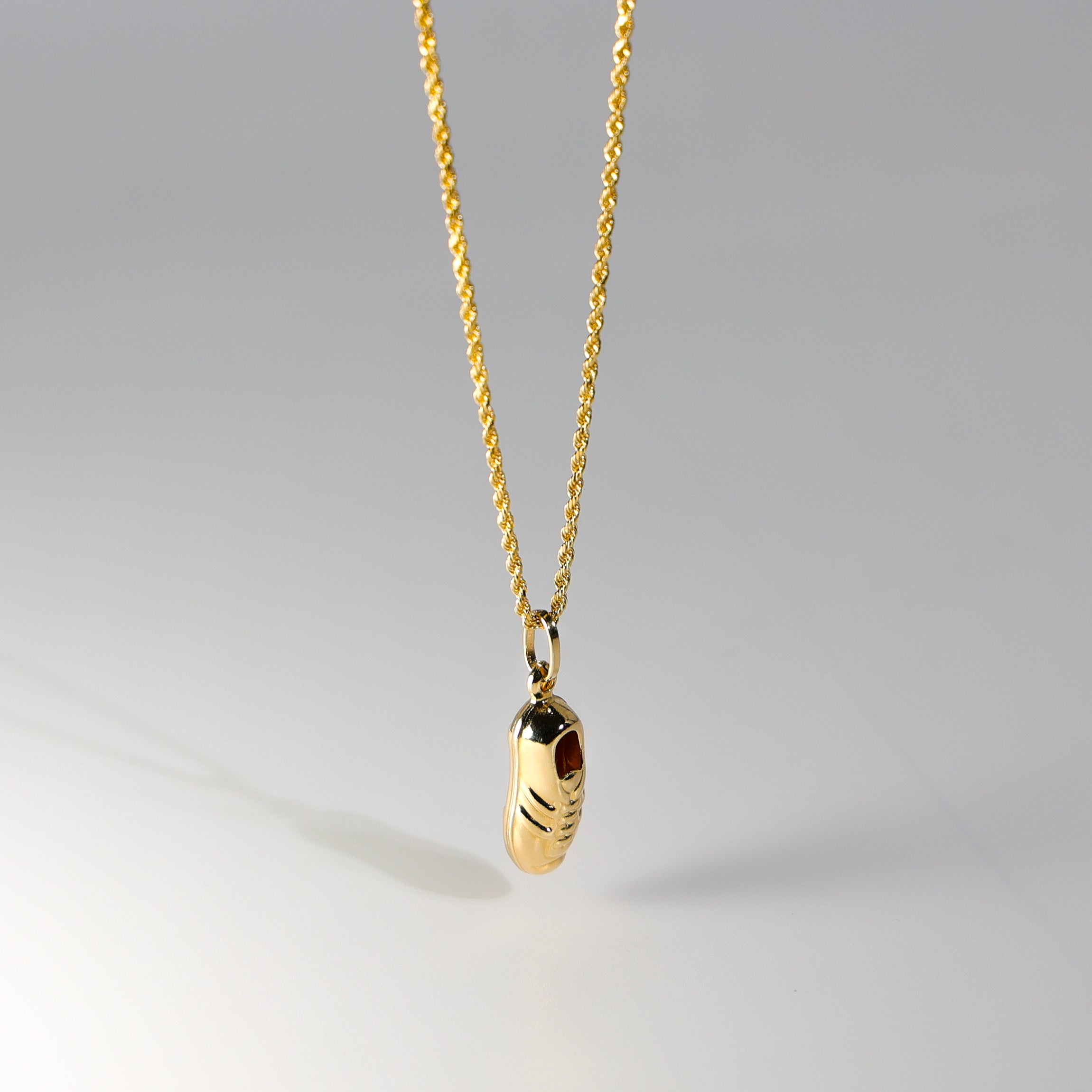Gold Soccer Cleat Enamel Pendant Model-518 - Charlie & Co. Jewelry