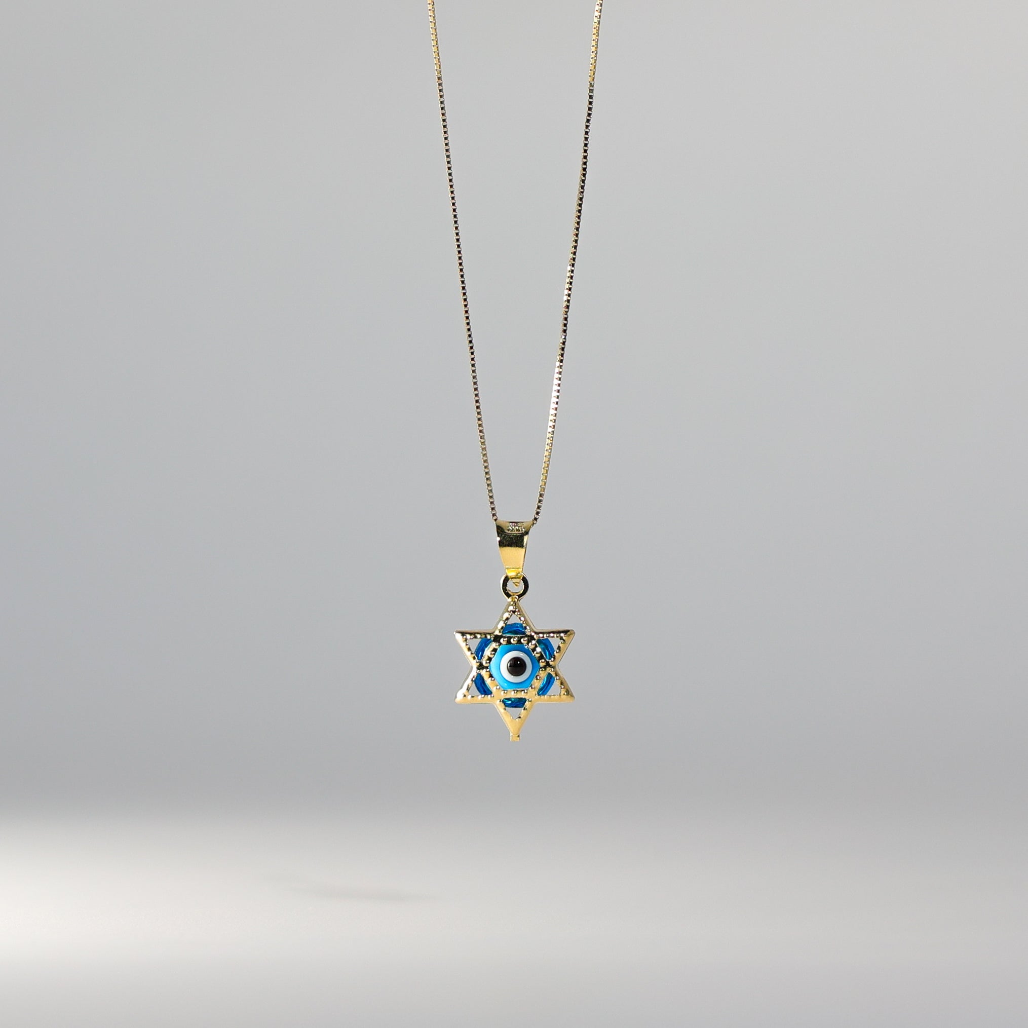 Gold Evil Eye Star Pendant Model-1719 - Charlie & Co. Jewelry