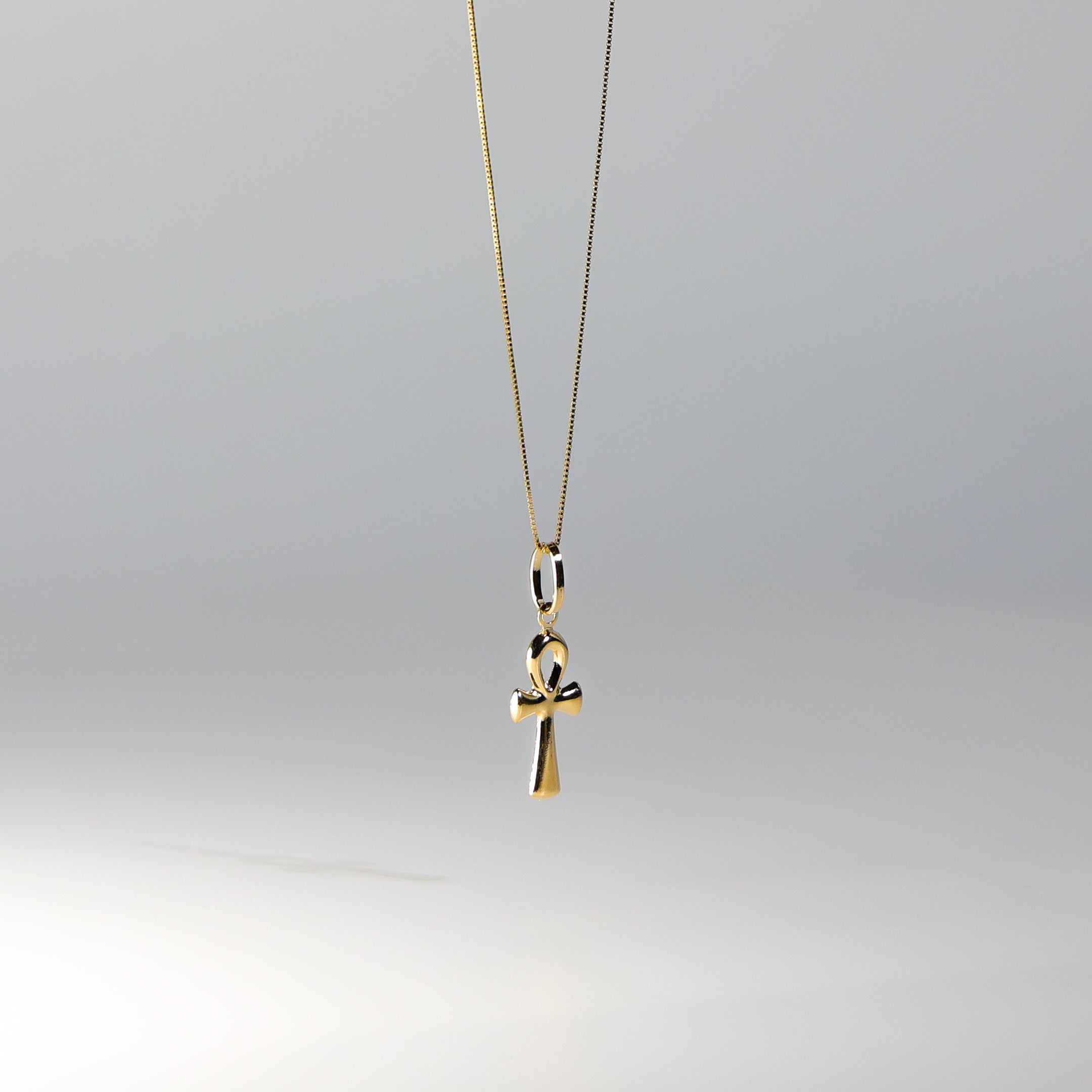 Gold Small Ankh Cross Religious Pendant Model-138 - Charlie & Co. Jewelry