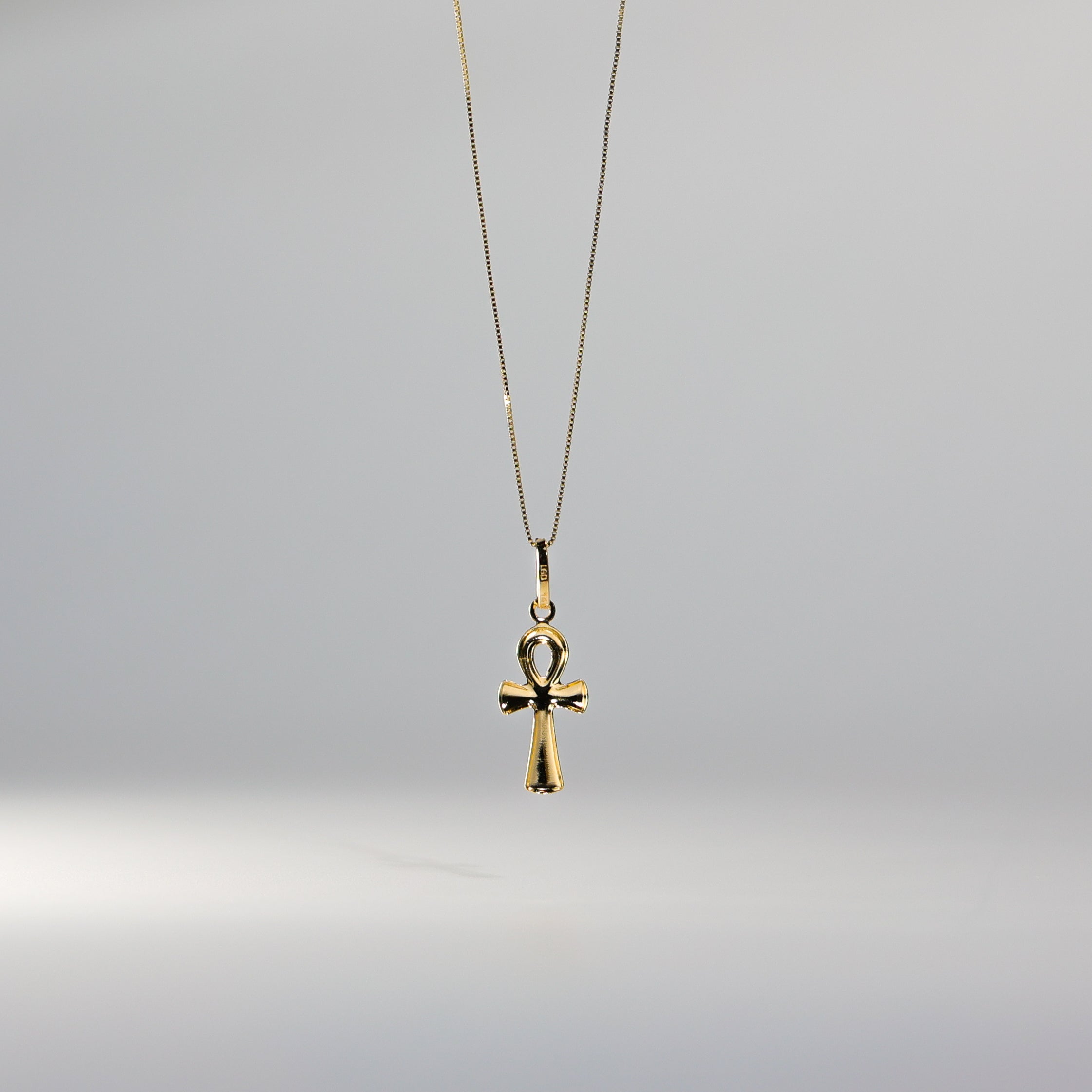 Gold Small Ankh Cross Religious Pendant Model-138 - Charlie & Co. Jewelry