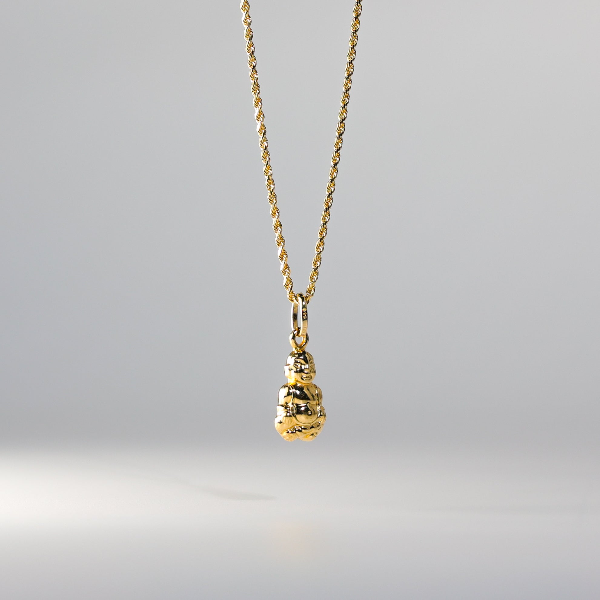 Gold Buddha Pendant Model-460 - Charlie & Co. Jewelry