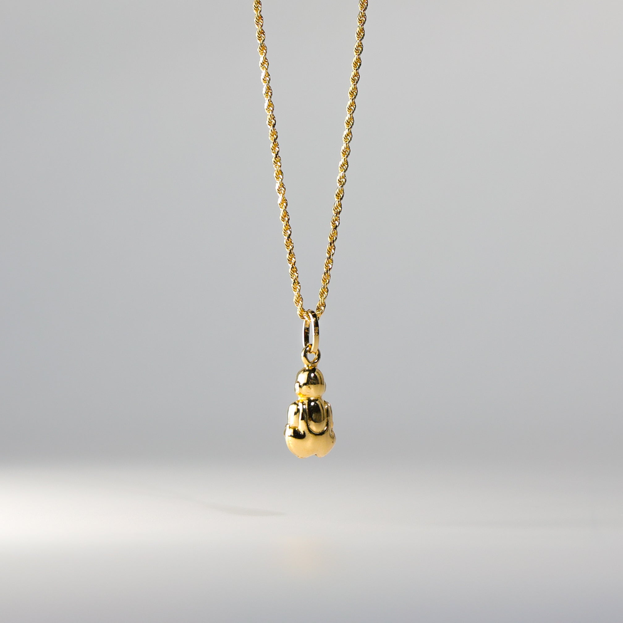Gold Buddha Pendant Model-460 - Charlie & Co. Jewelry