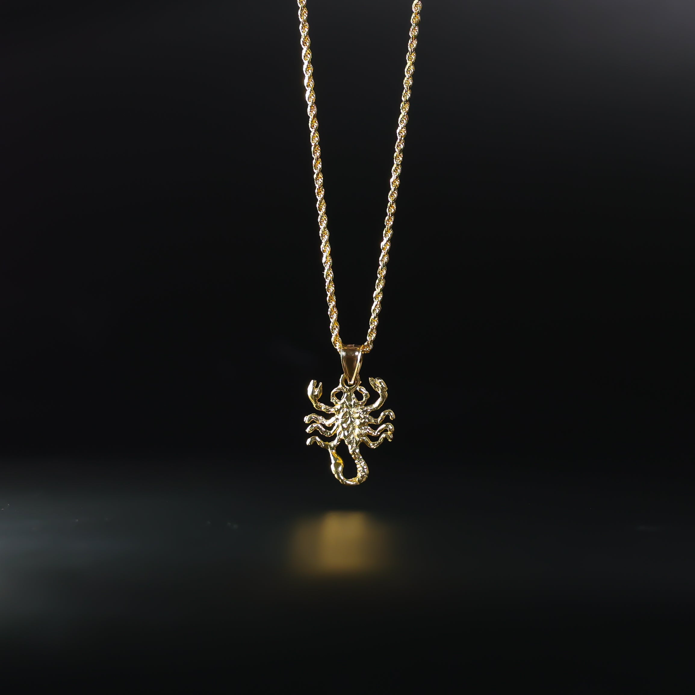 Gold Scorpion Pendant Model-1586 - Charlie & Co. Jewelry