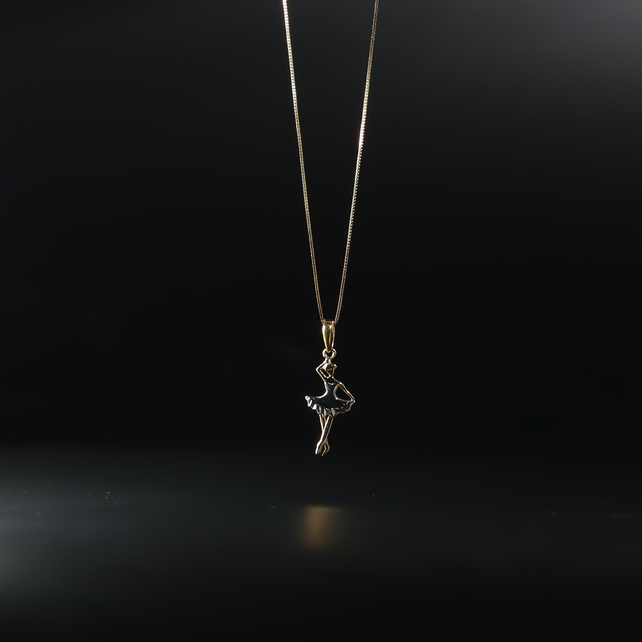 Gold Dancing Ballerina Pendant Model-772 - Charlie & Co. Jewelry