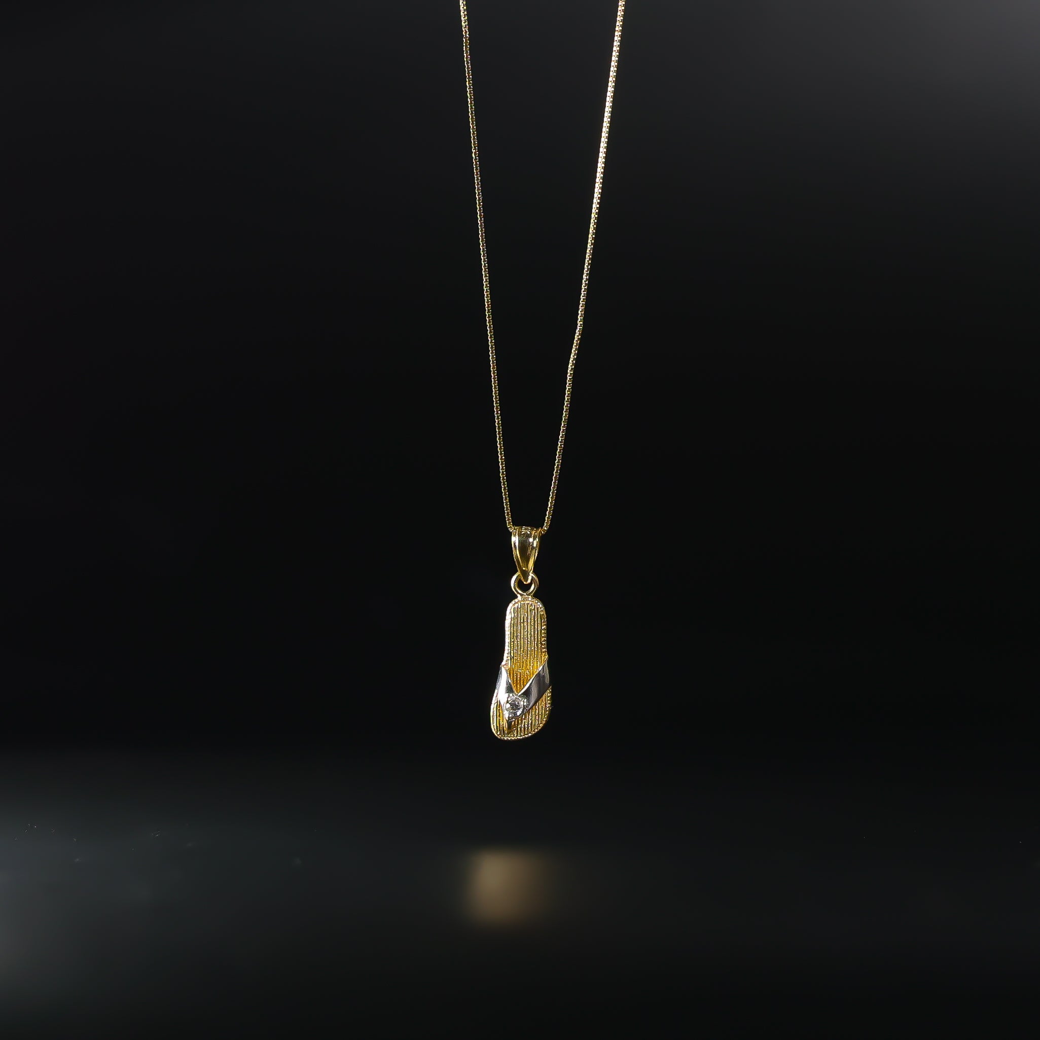 Gold Beach Sandal Pendant Model-1702 - Charlie & Co. Jewelry