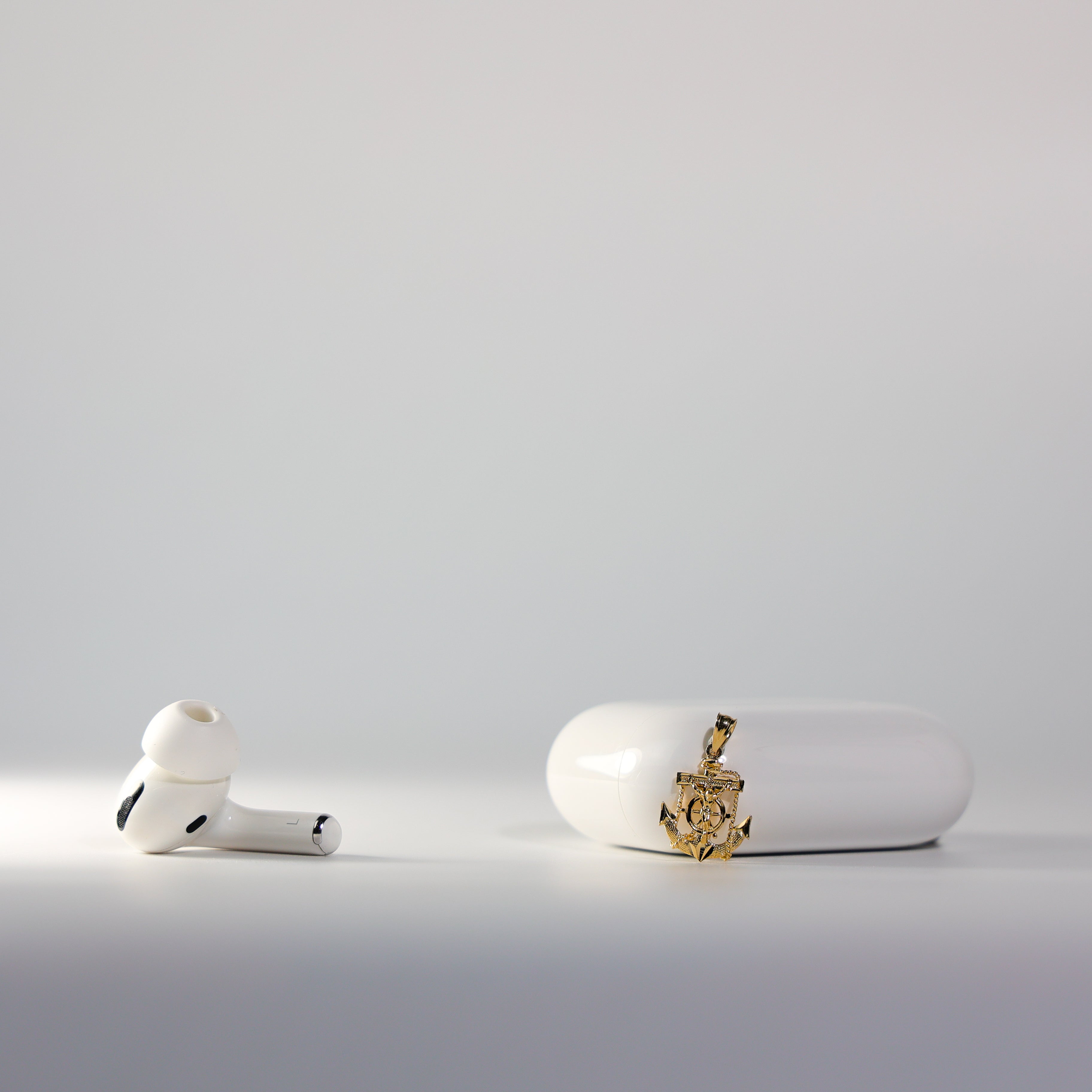 Gold Dainty Mariner Anchor Crucifix Pendant Model-1228 - Charlie & Co. Jewelry