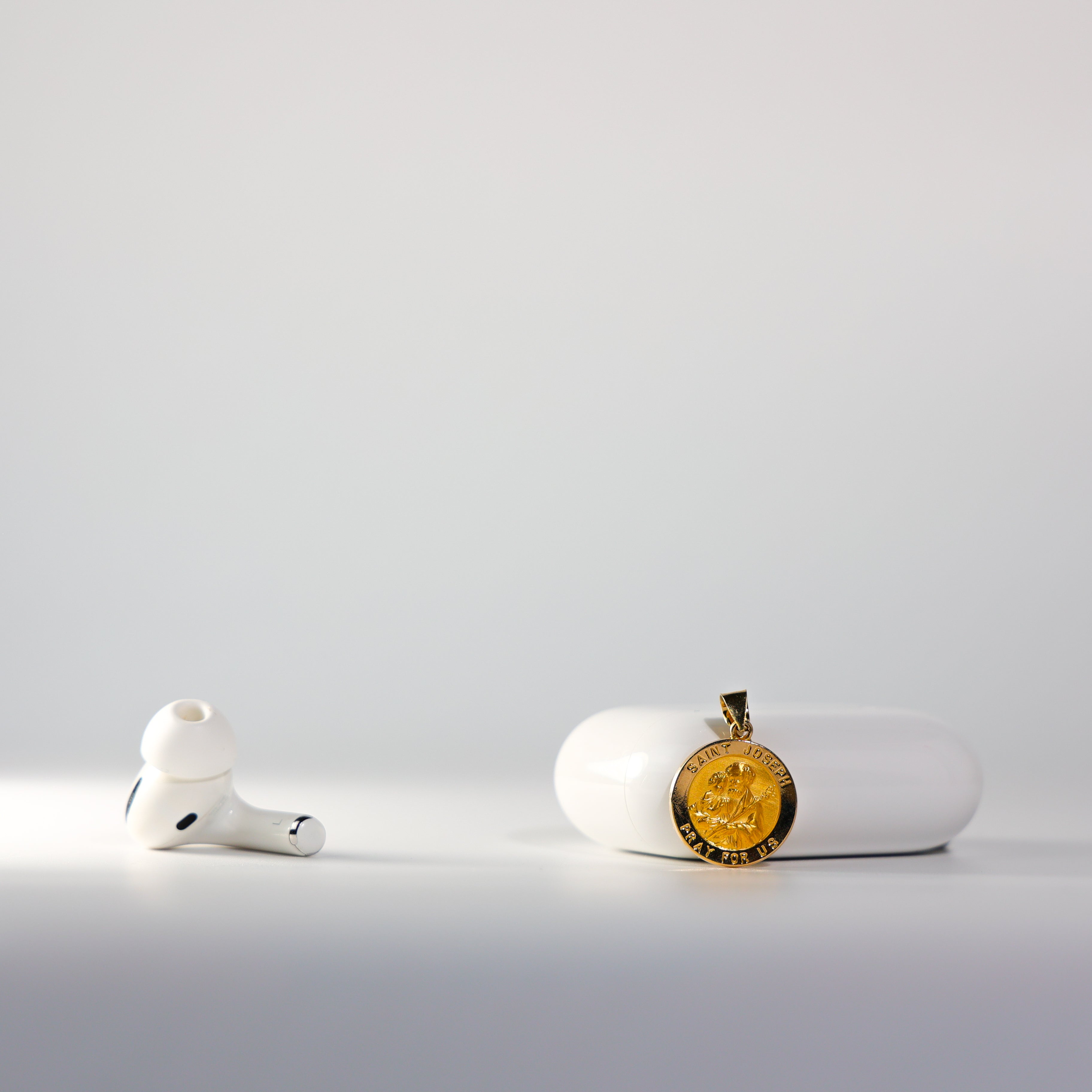 Gold Religious St. Joseph Pendant Model-1245 - Charlie & Co. Jewelry