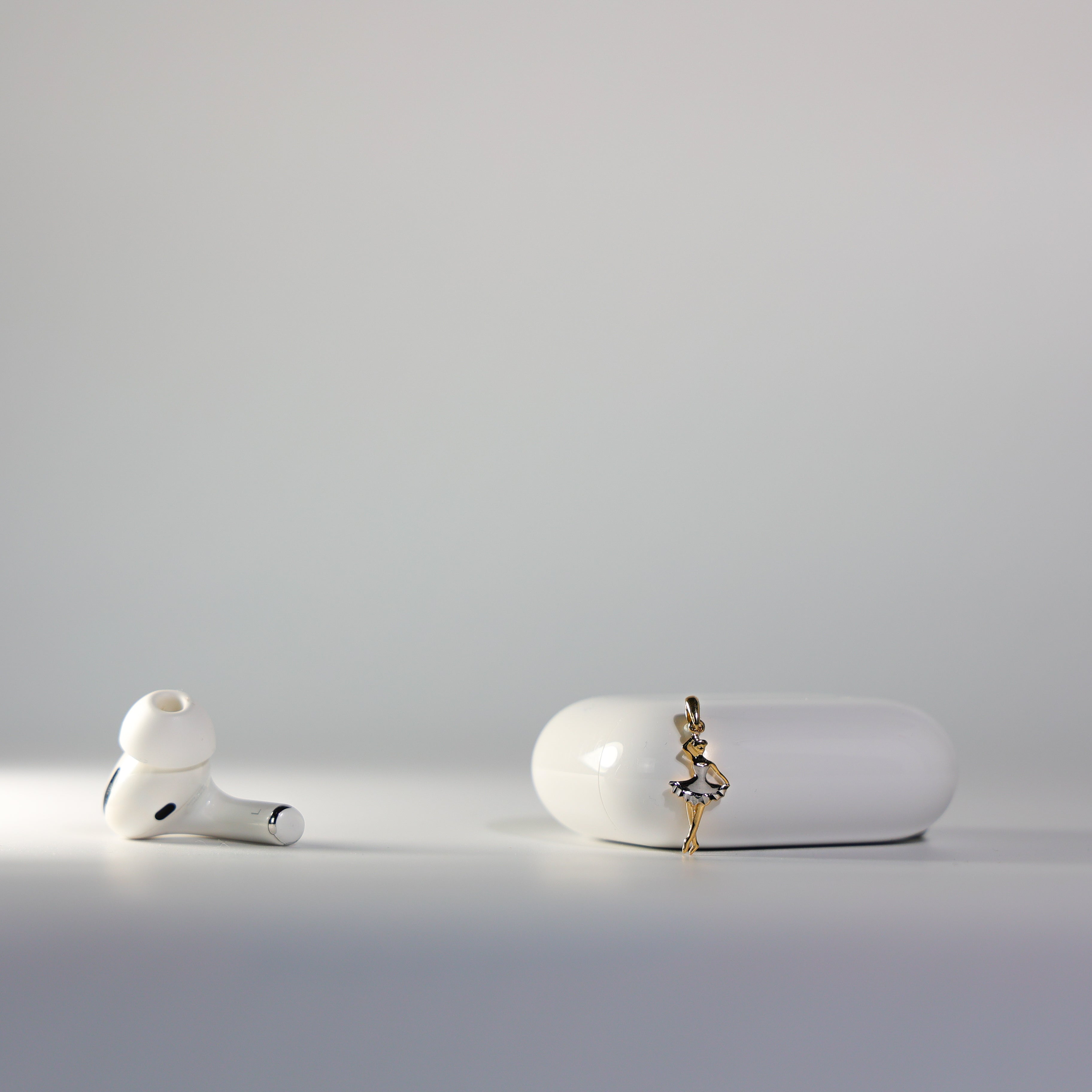 Gold Dancing Ballerina Pendant Model-772 - Charlie & Co. Jewelry