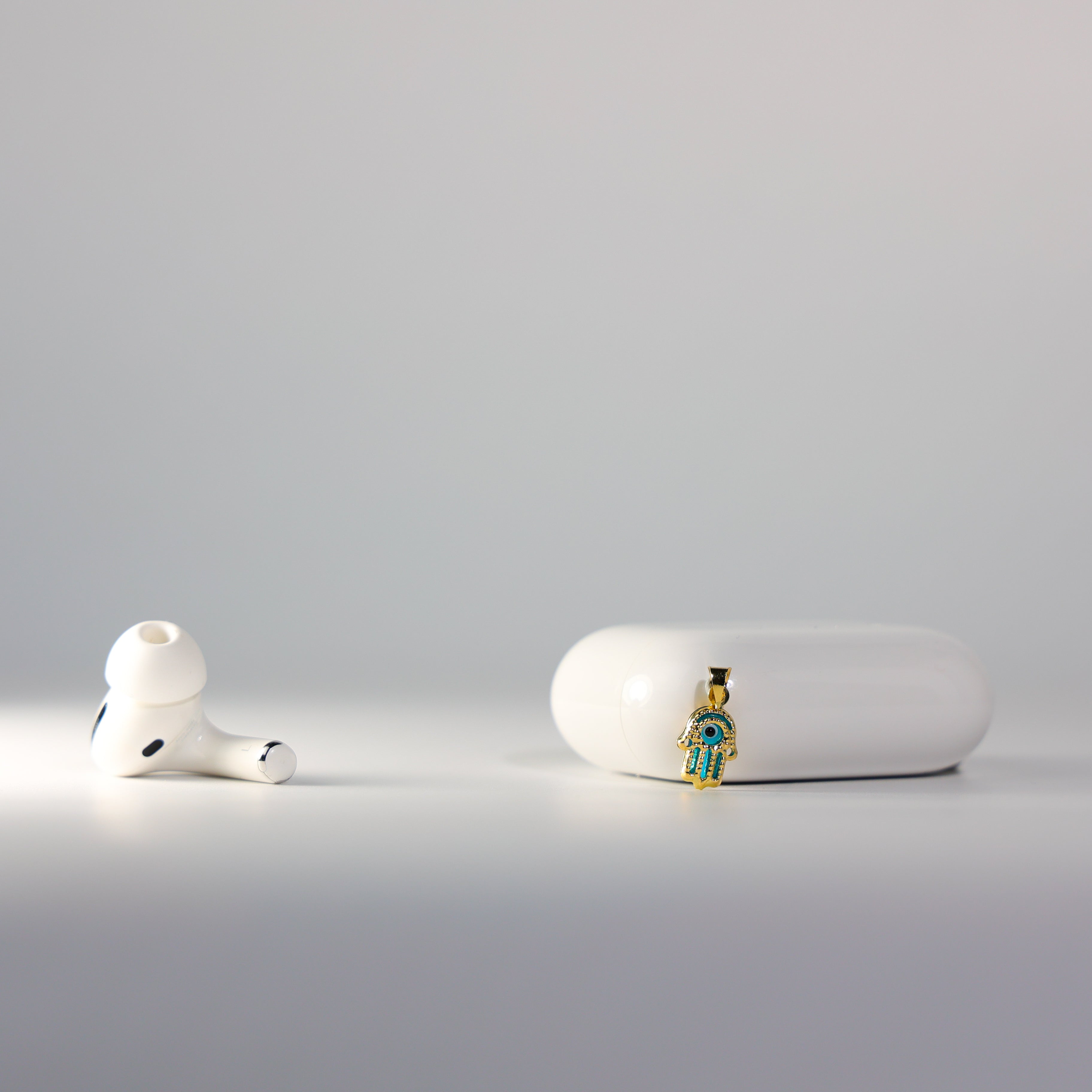 Gold Evil Eye Hamsa Pendant Model-1718 - Charlie & Co. Jewelry