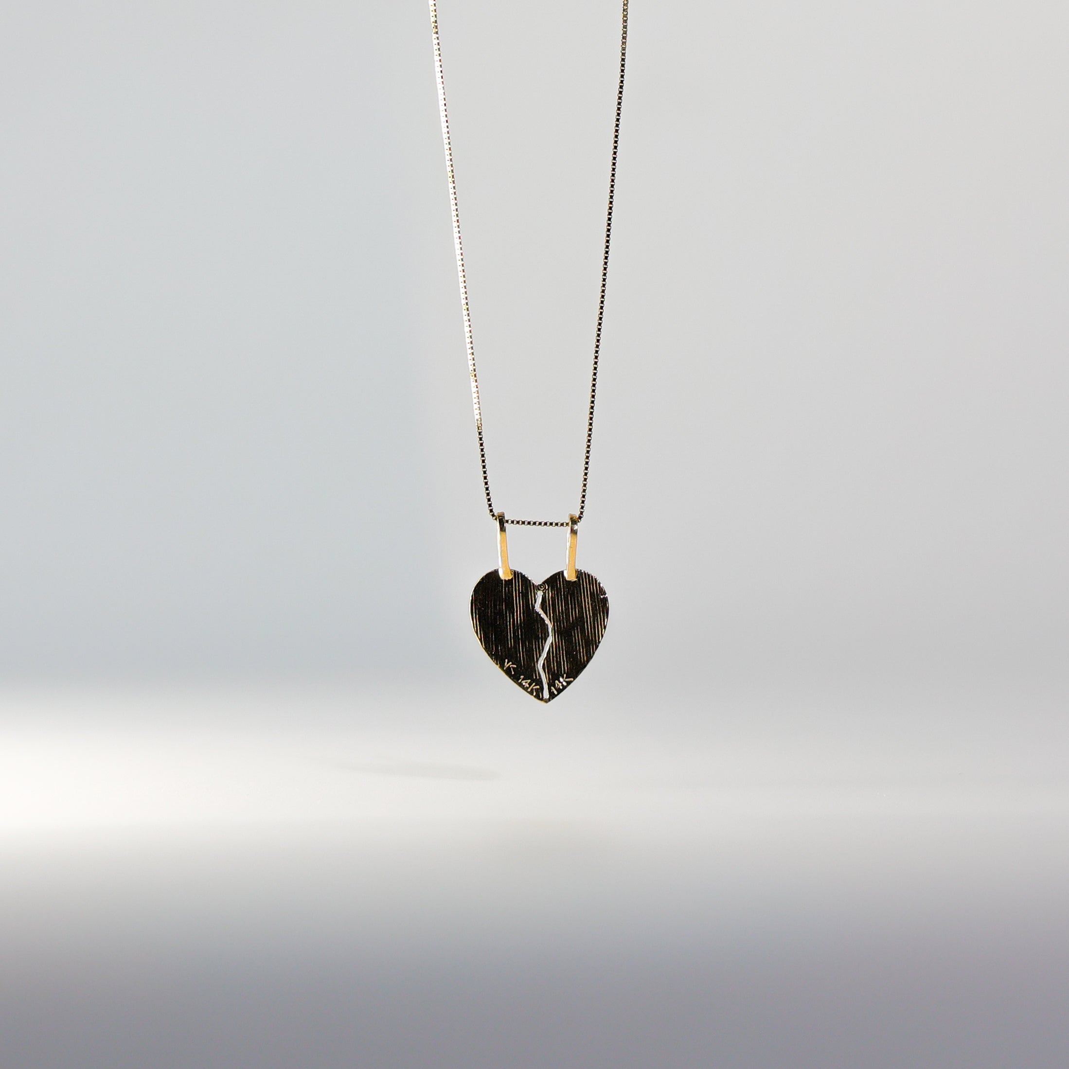 Gold Breakable Heart "I Love You" Couple Pendant Model-PT1823 - Charlie & Co. Jewelry