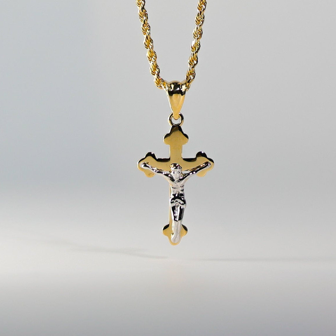 Gold Jesus Crucifix Cross Pendant Model-2531 - Charlie & Co. Jewelry