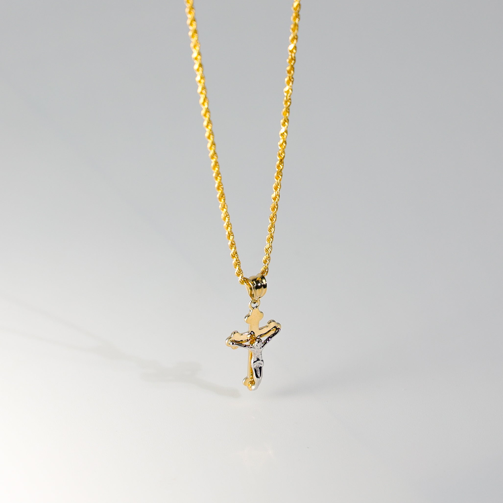 Gold Jesus Crucifix Cross Pendant Model-2531 - Charlie & Co. Jewelry