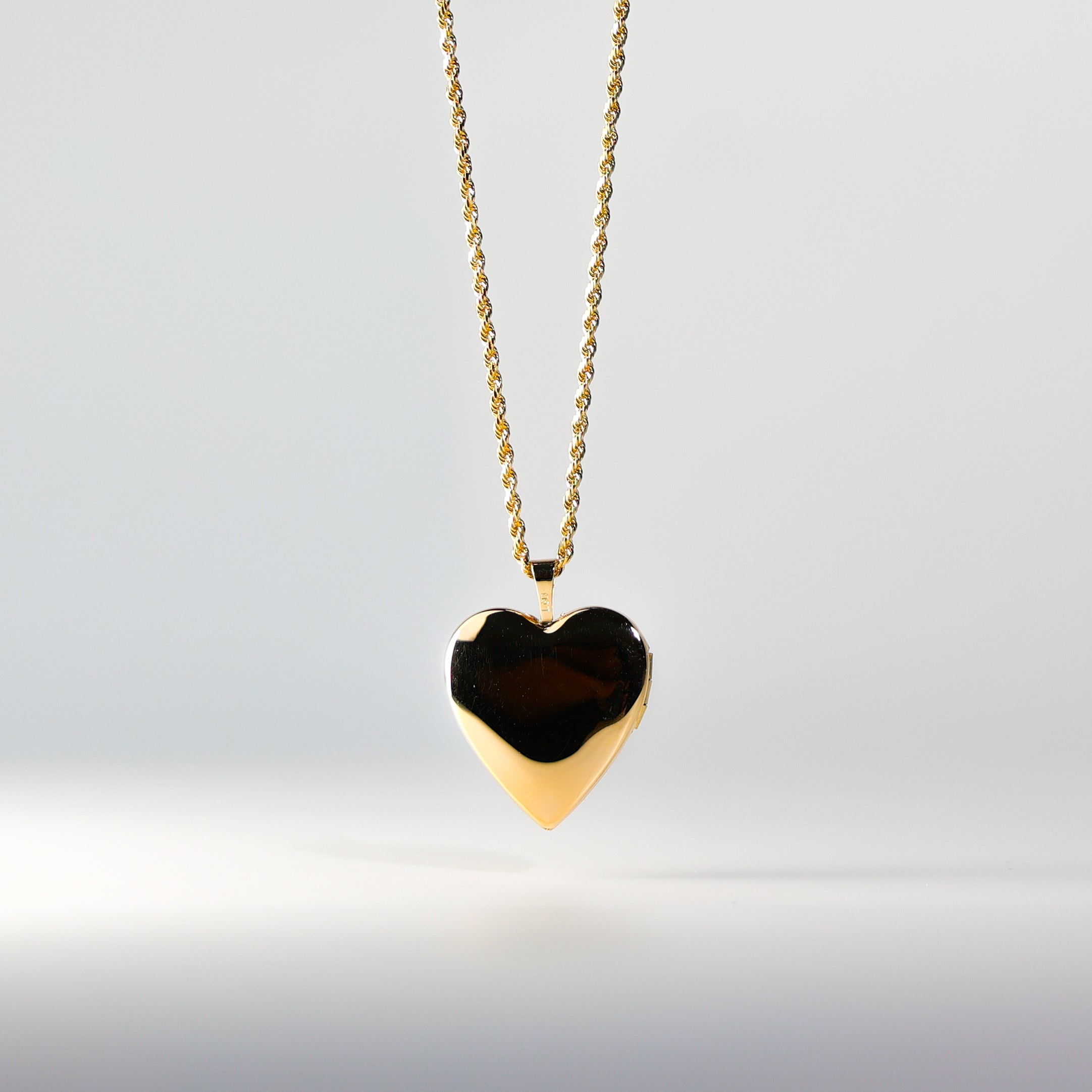 Gold Heart Locket Pendant Model-PT0621 - Charlie & Co. Jewelry