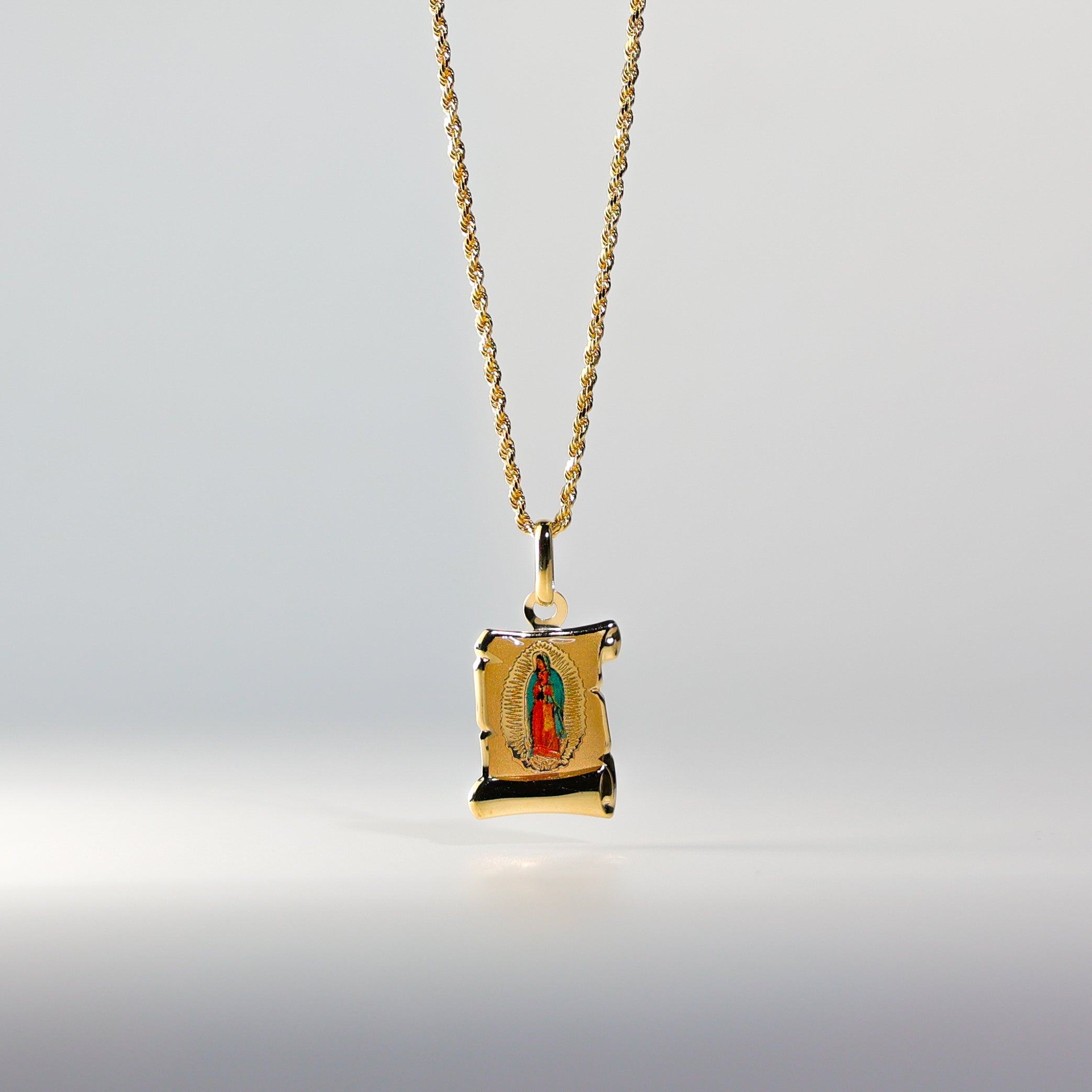 Guadalupe Enamel Pendant Model-0151 - Charlie & Co. Jewelry