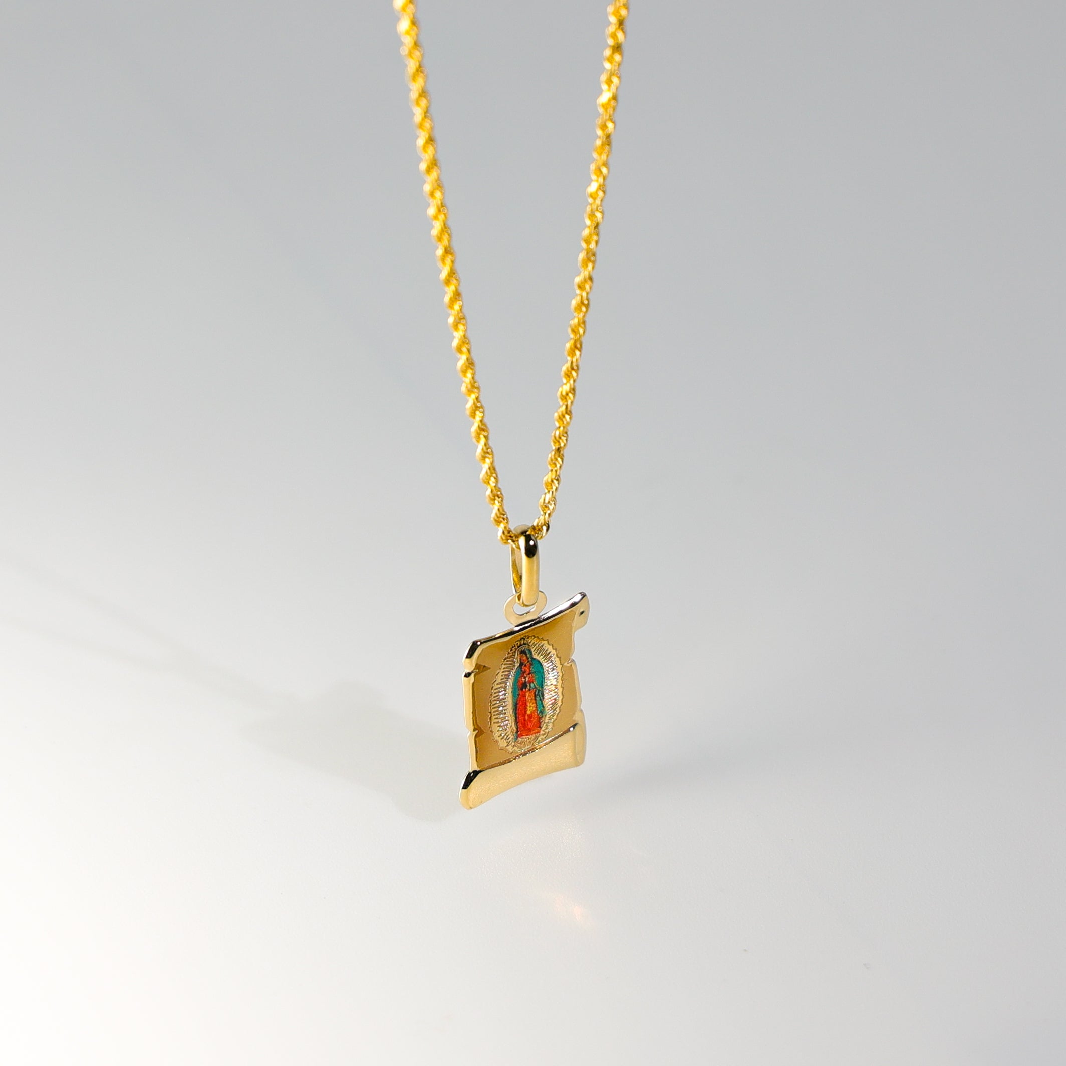 Guadalupe Enamel Pendant Model-0151 - Charlie & Co. Jewelry