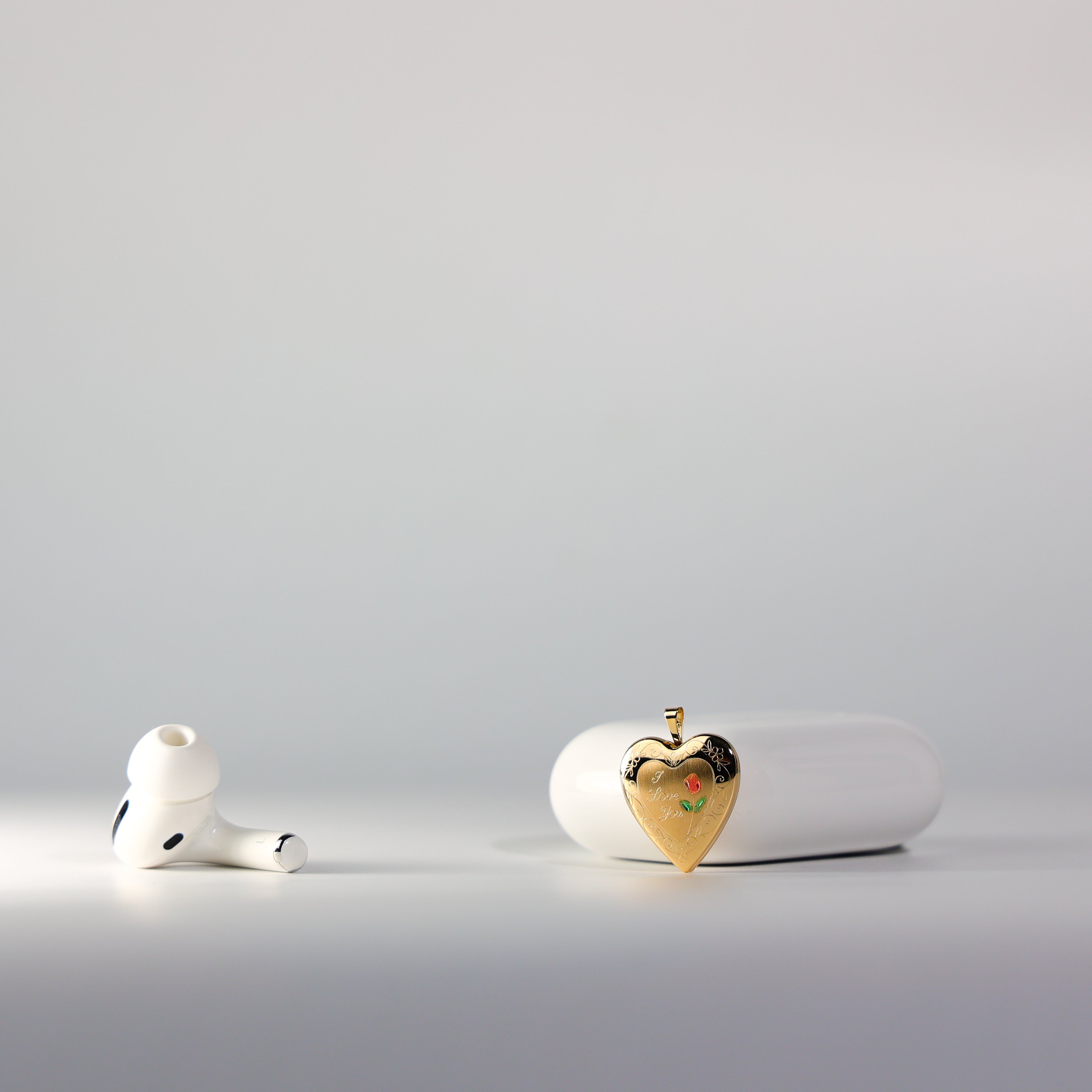 Gold Heart Locket Pendant Model-PT0613 - Charlie & Co. Jewelry