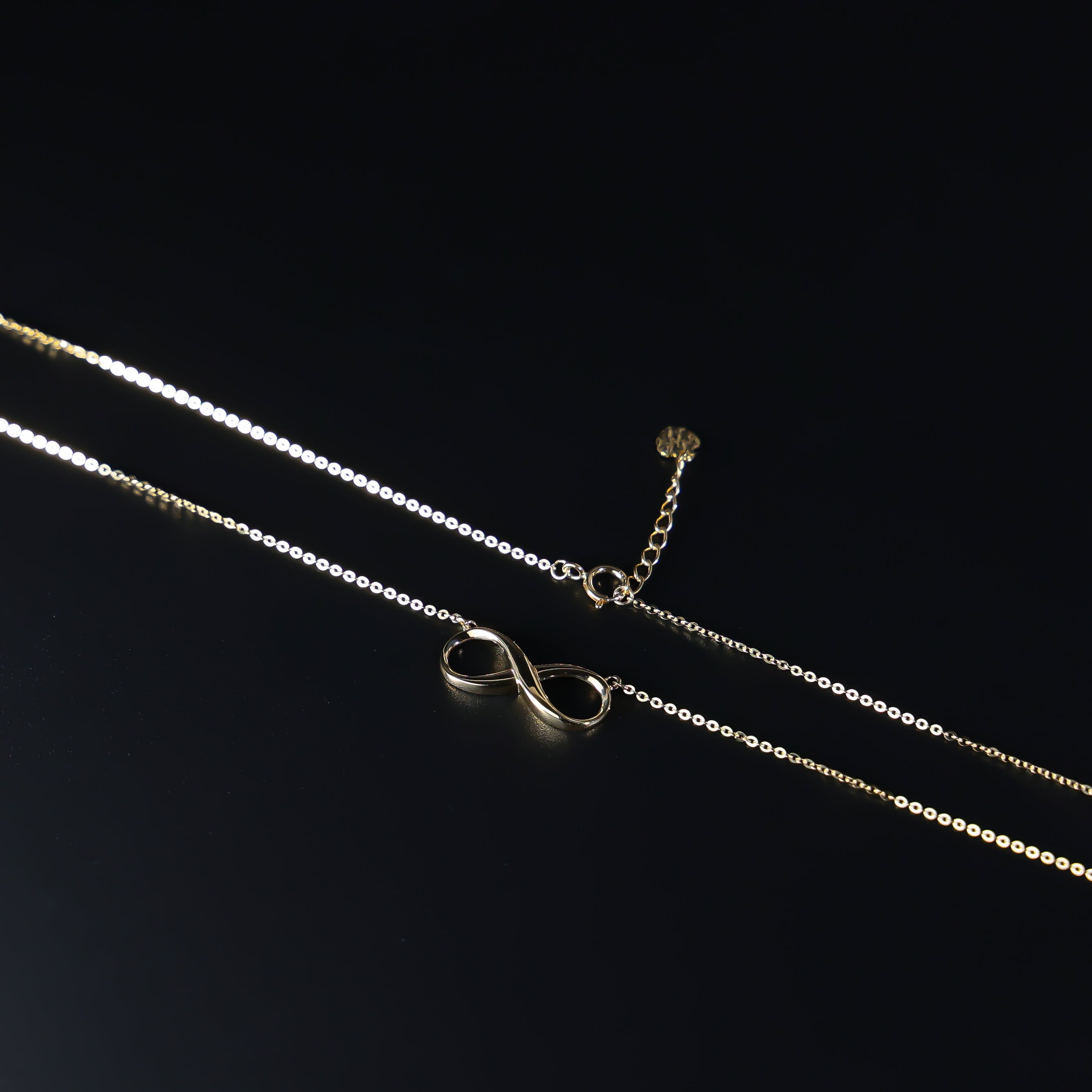 14K Gold Infinity Necklace Model-NK0211 - Charlie & Co. Jewelry