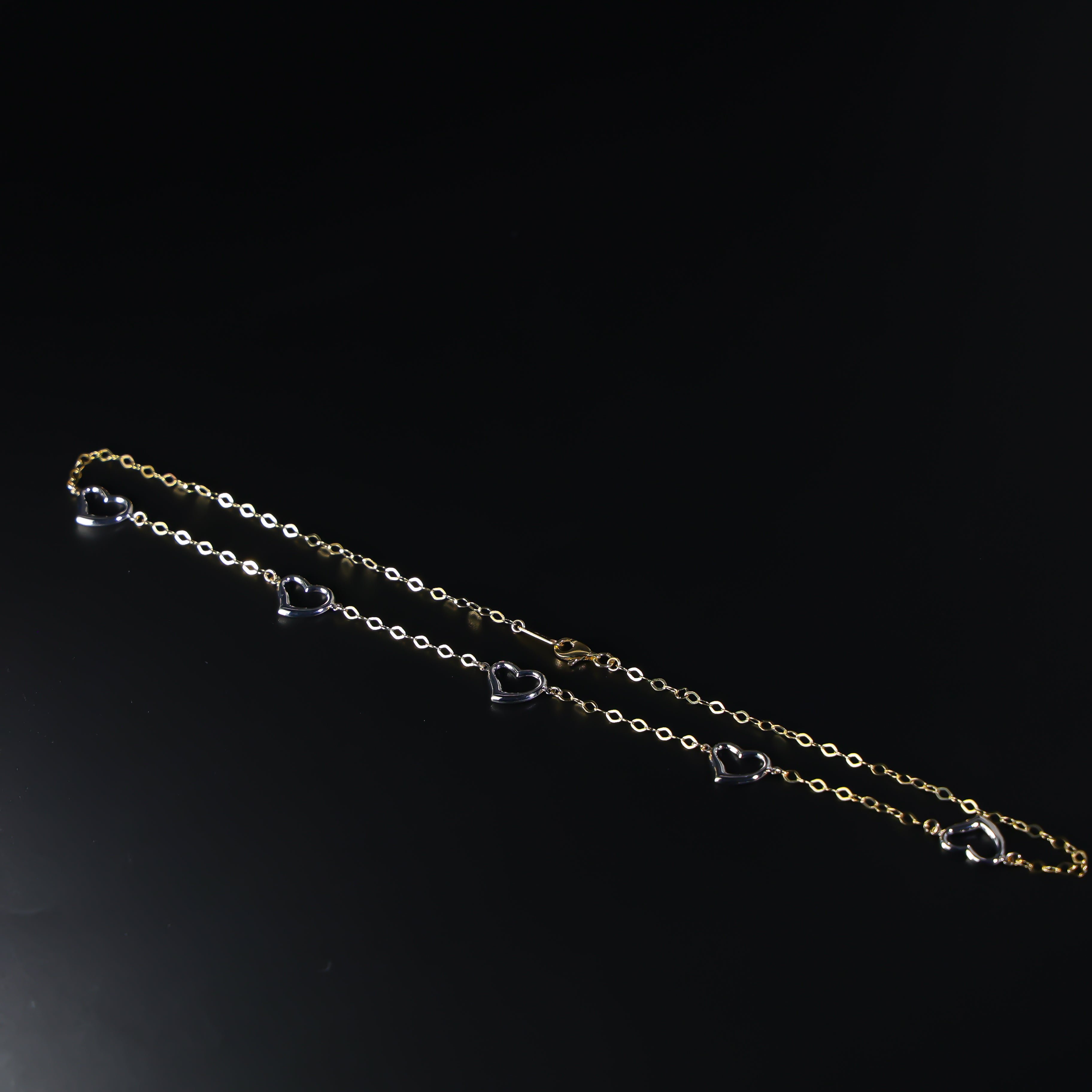 Gold Open Heart Necklace Model-NK0023 - Charlie & Co. Jewelry