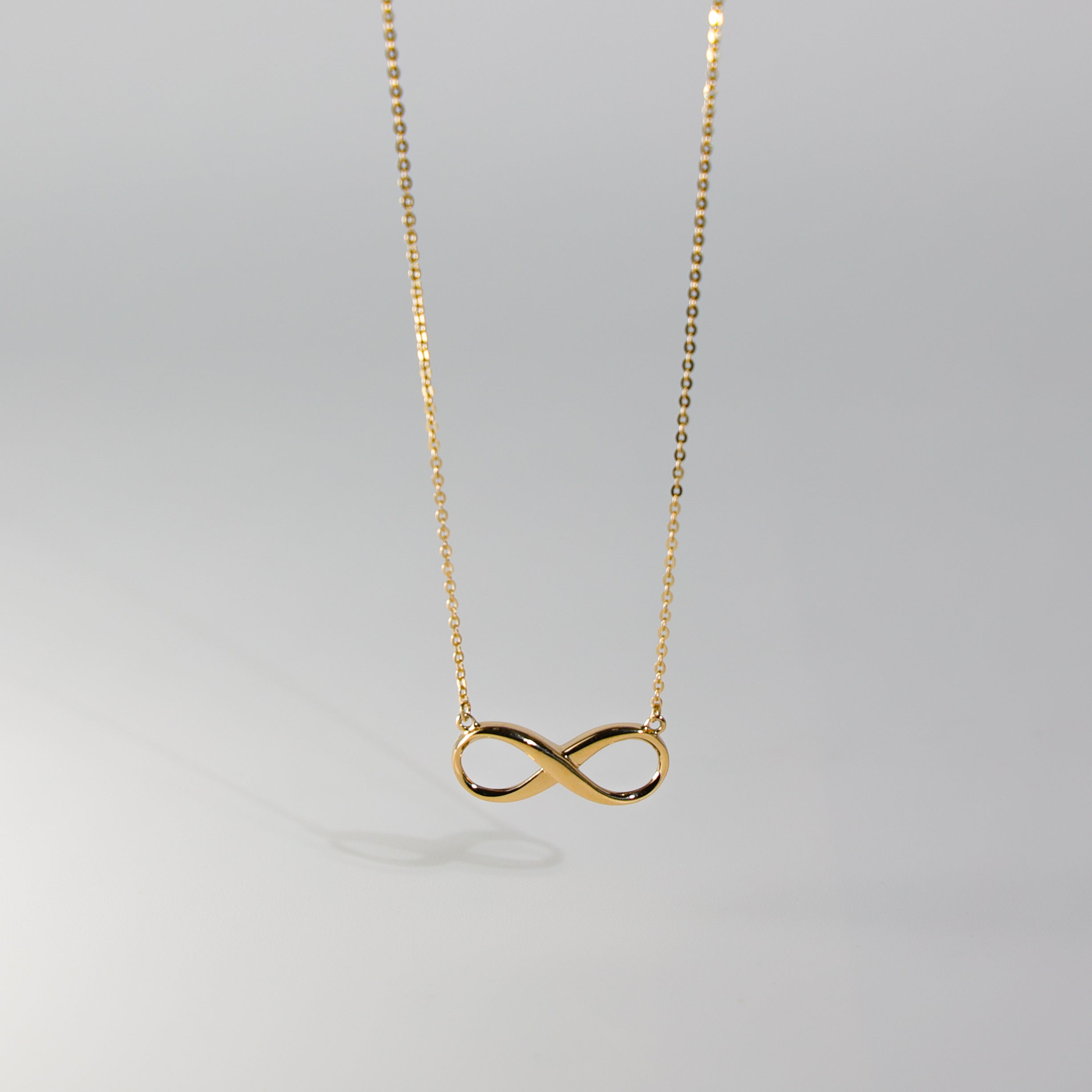 14K Gold Infinity Necklace Model-NK0211 - Charlie & Co. Jewelry