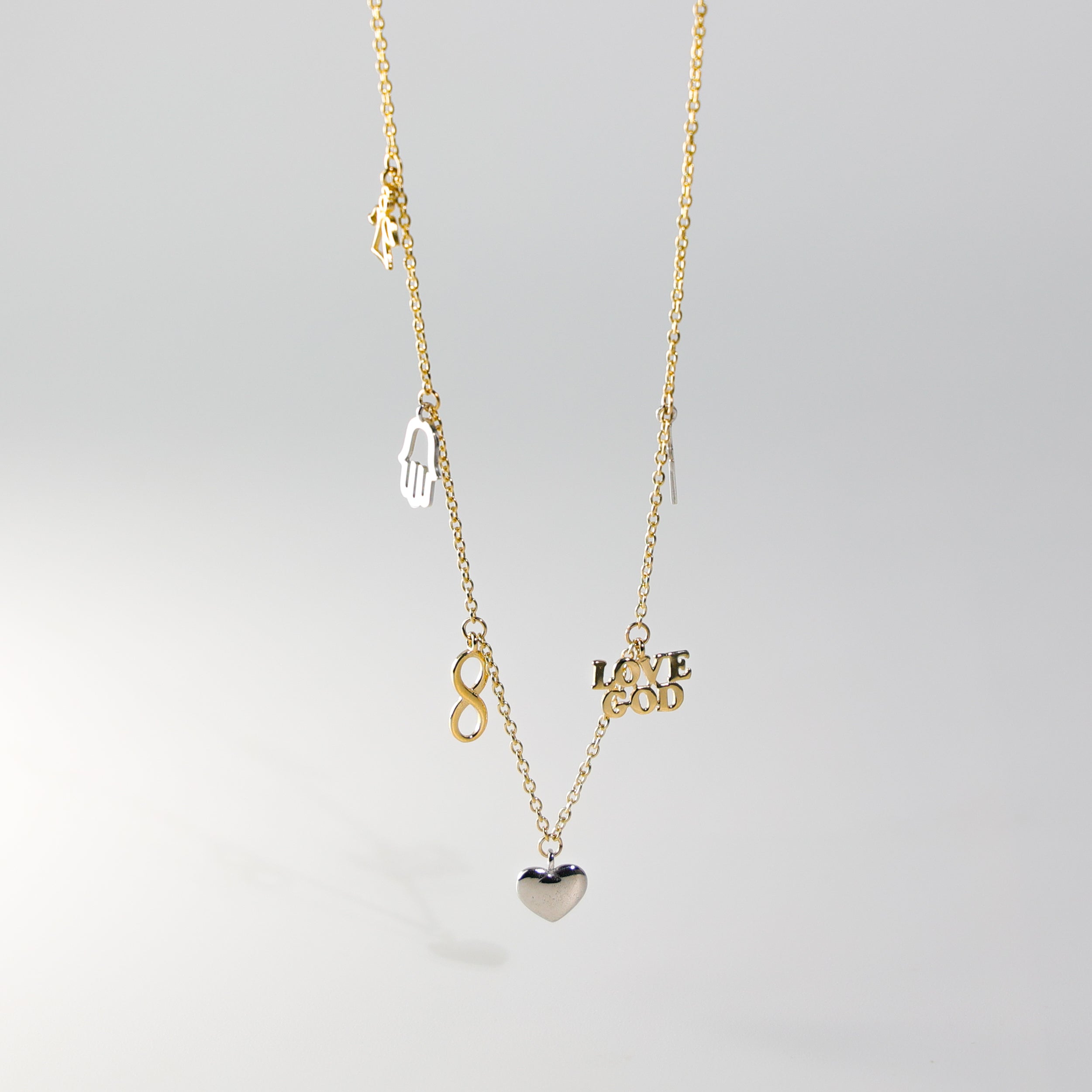 Gold Lucky Charms Necklace Model-NK0301 - Charlie & Co. Jewelry