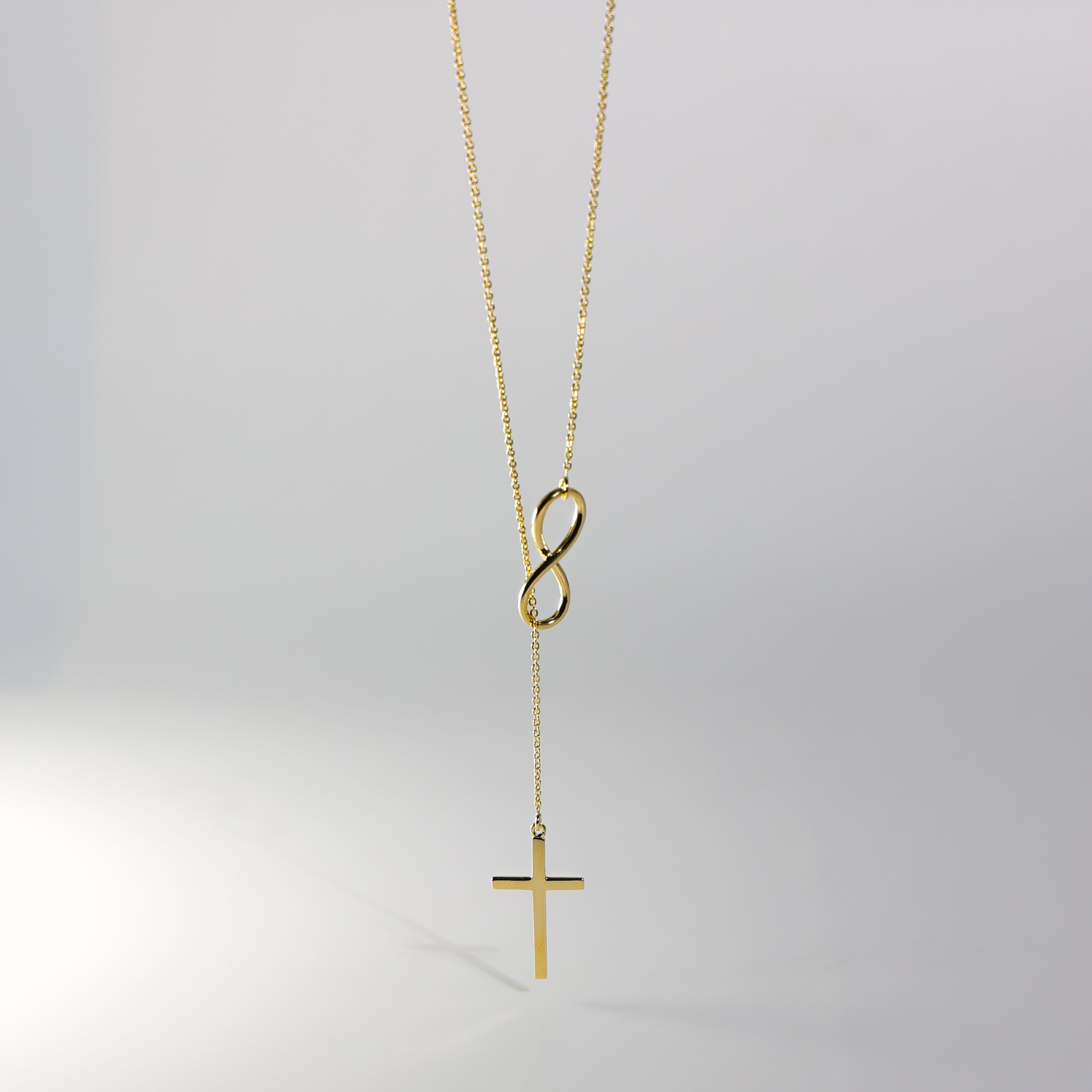 Gold Infinity Cross Necklace Model-NK0297 - Charlie & Co. Jewelry