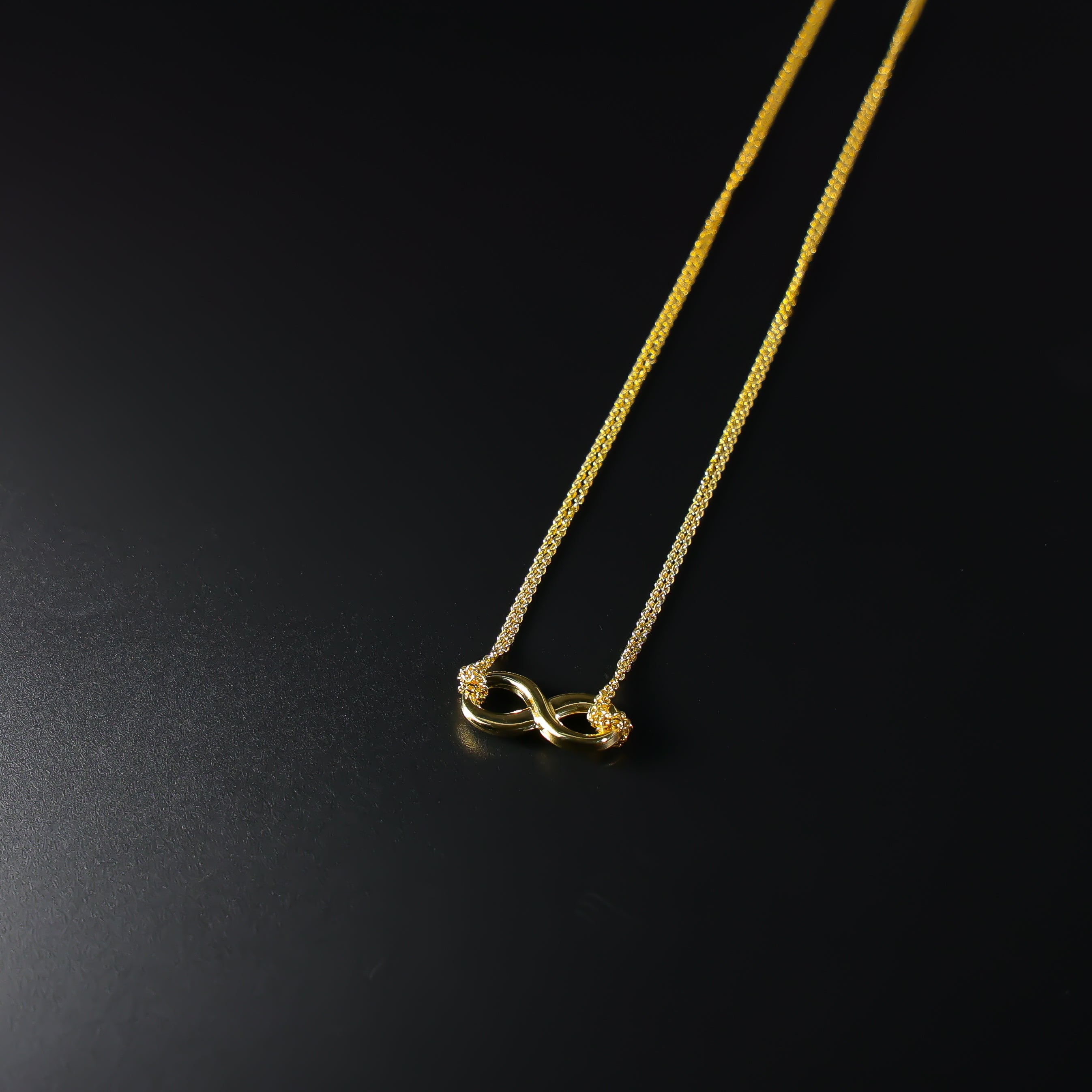 Gold Infinity Necklace Model-NK0148 - Charlie & Co. Jewelry