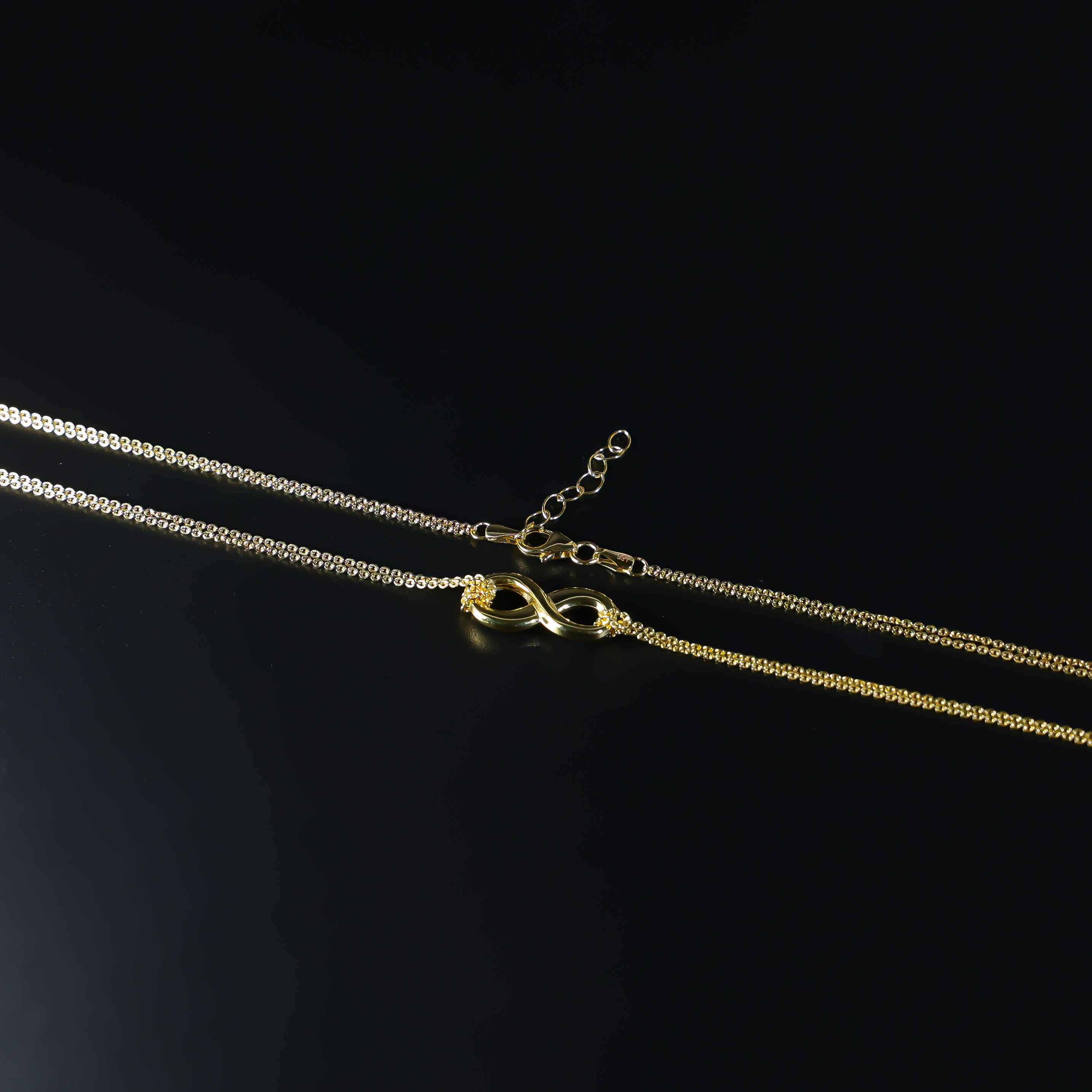 Gold Infinity Necklace Model-NK0148 - Charlie & Co. Jewelry