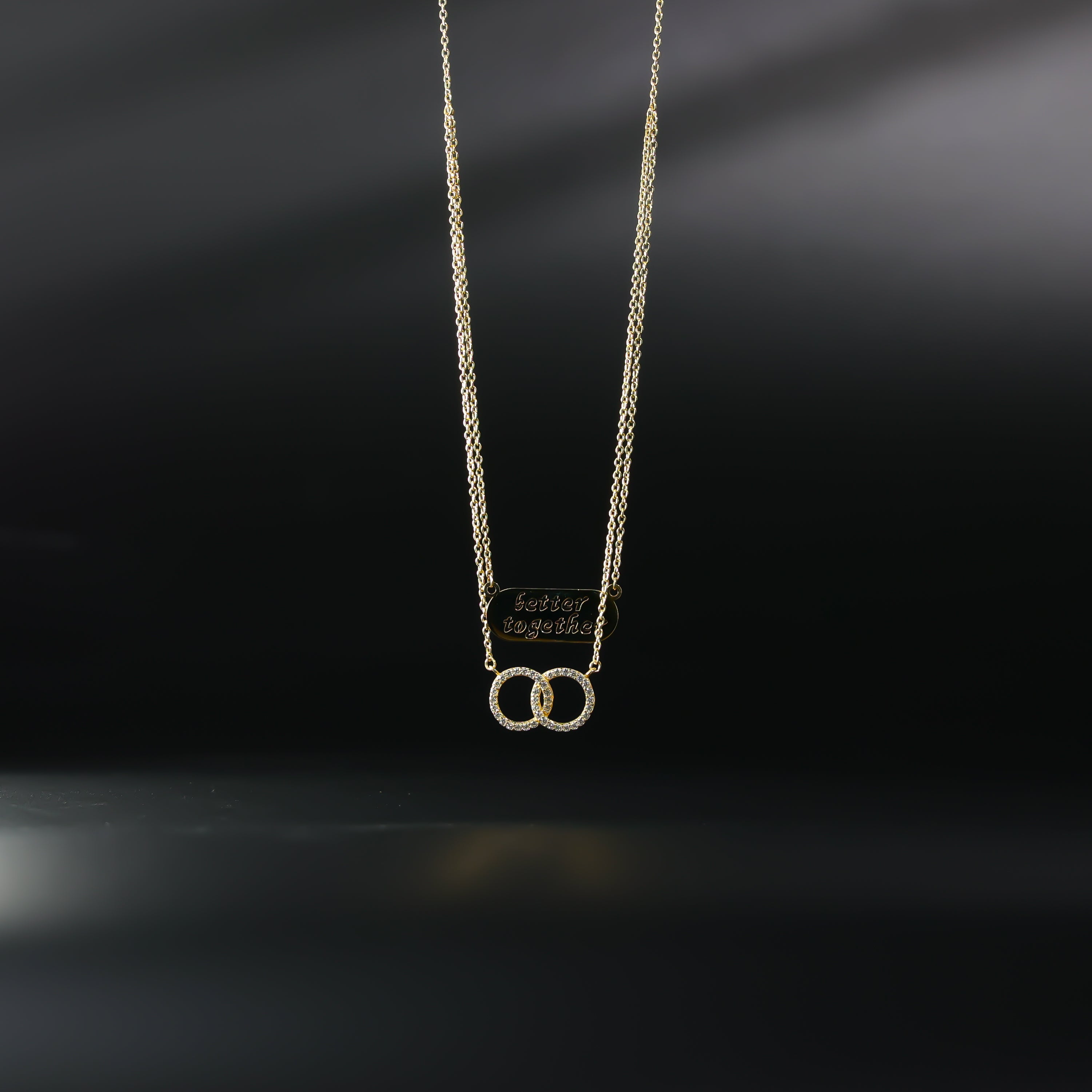 Gold Better Together Eternity Necklace Model-NK0315 - Charlie & Co. Jewelry