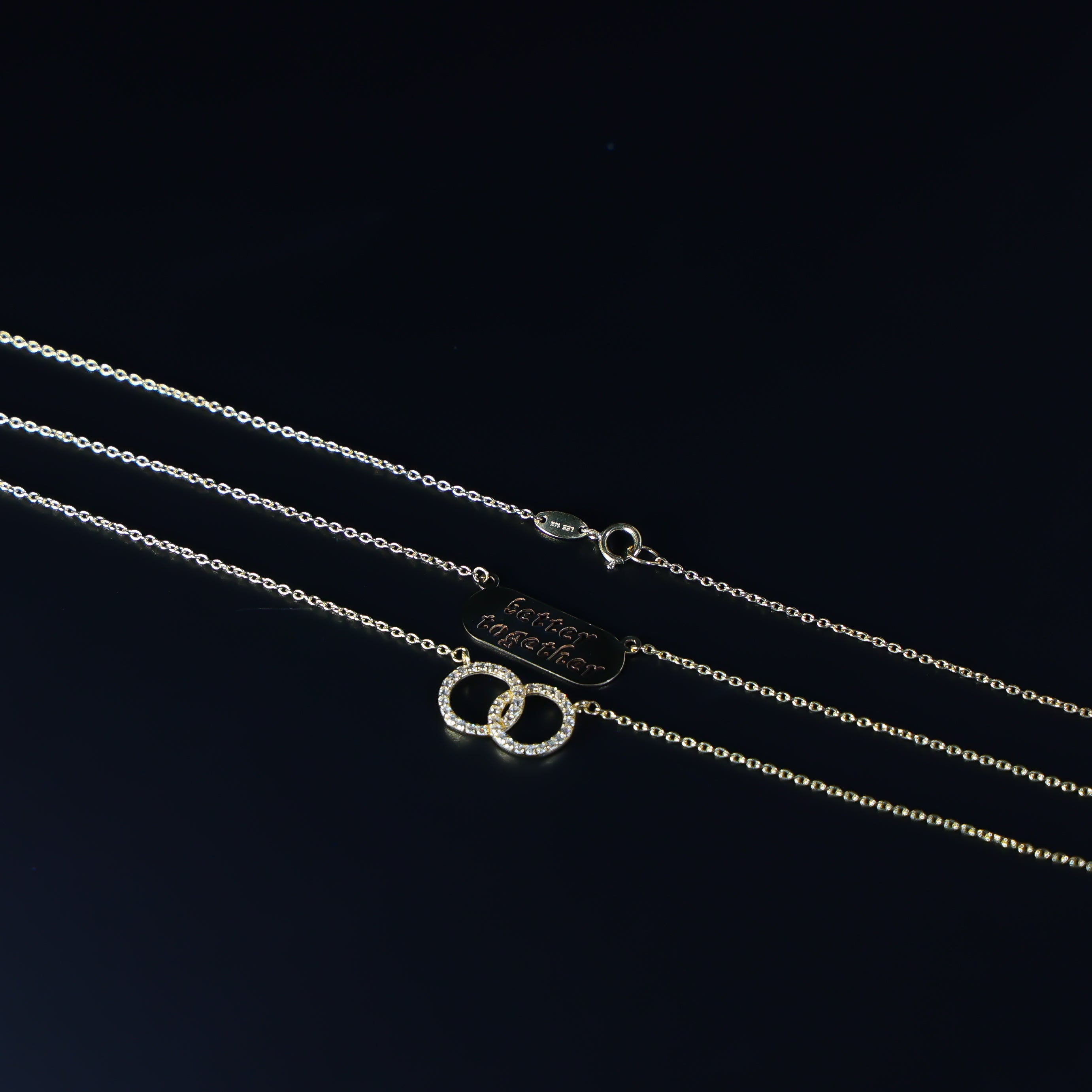 Gold Better Together Eternity Necklace Model-NK0315 - Charlie & Co. Jewelry