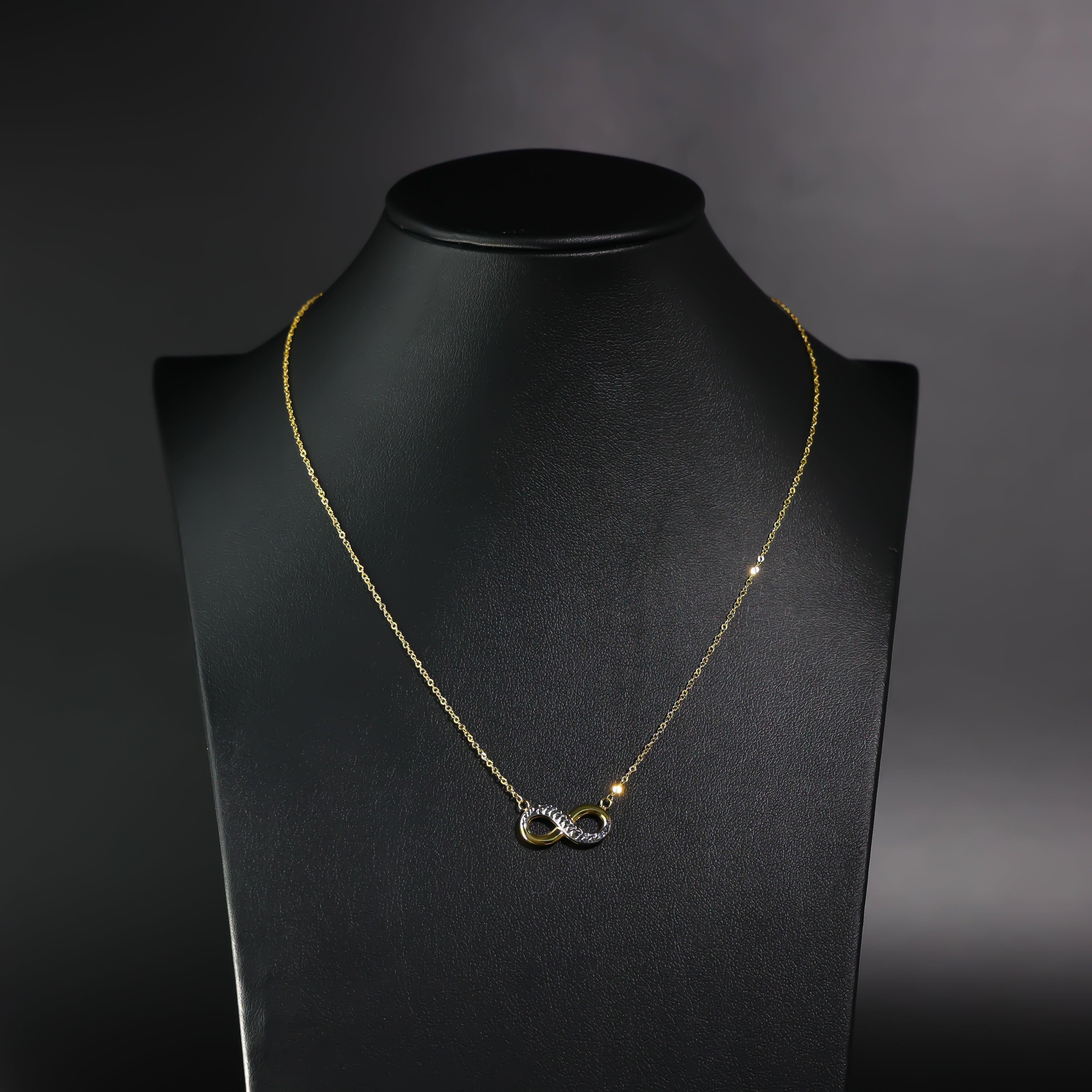 Gold Infinity Necklace Model-NK0147 - Charlie & Co. Jewelry