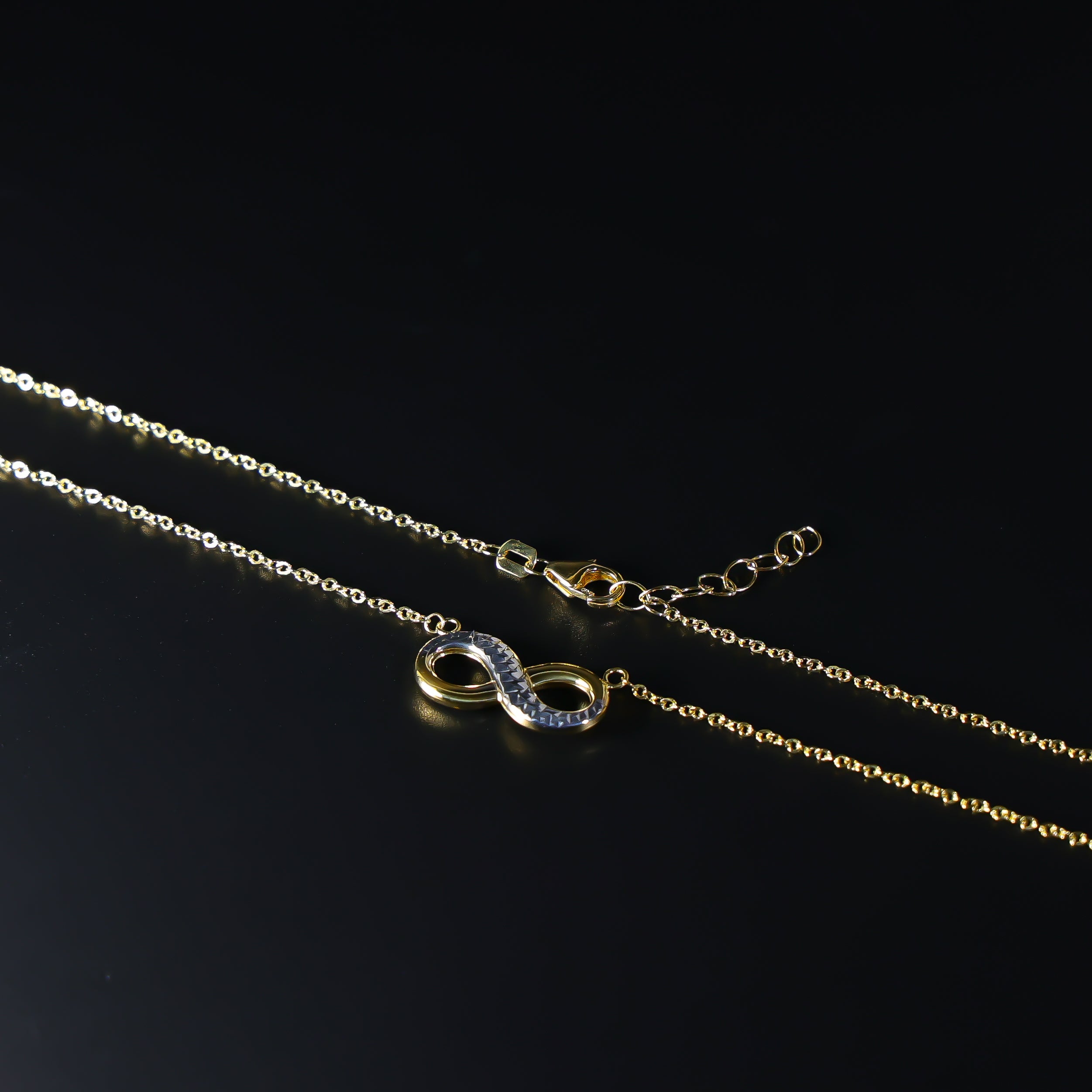 Gold Infinity Necklace Model-NK0147 - Charlie & Co. Jewelry