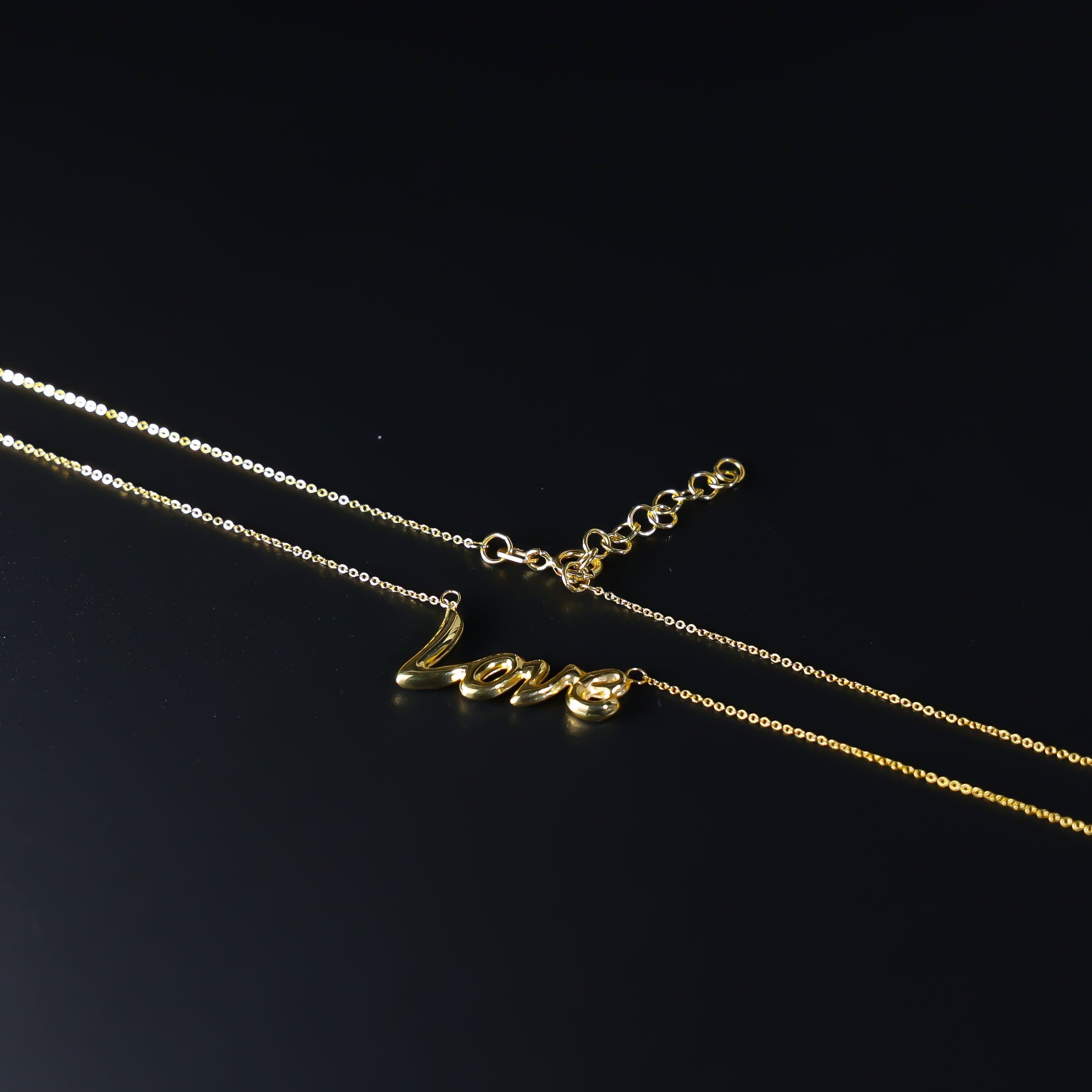 14K Gold Love Necklace Model-NK0146 - Charlie & Co. Jewelry