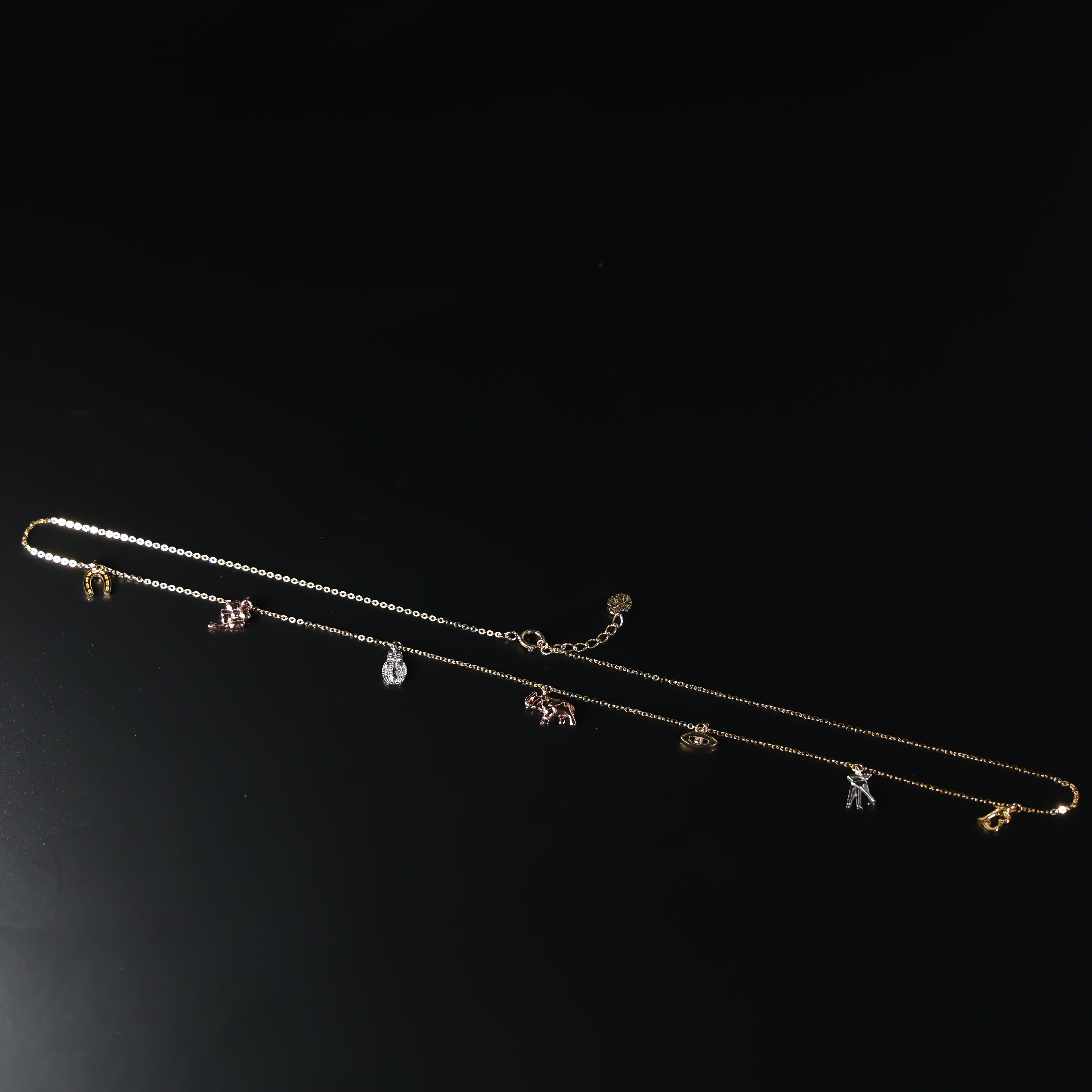 Gold Lucky Charms Necklace Model-NK0197 - Charlie & Co. Jewelry