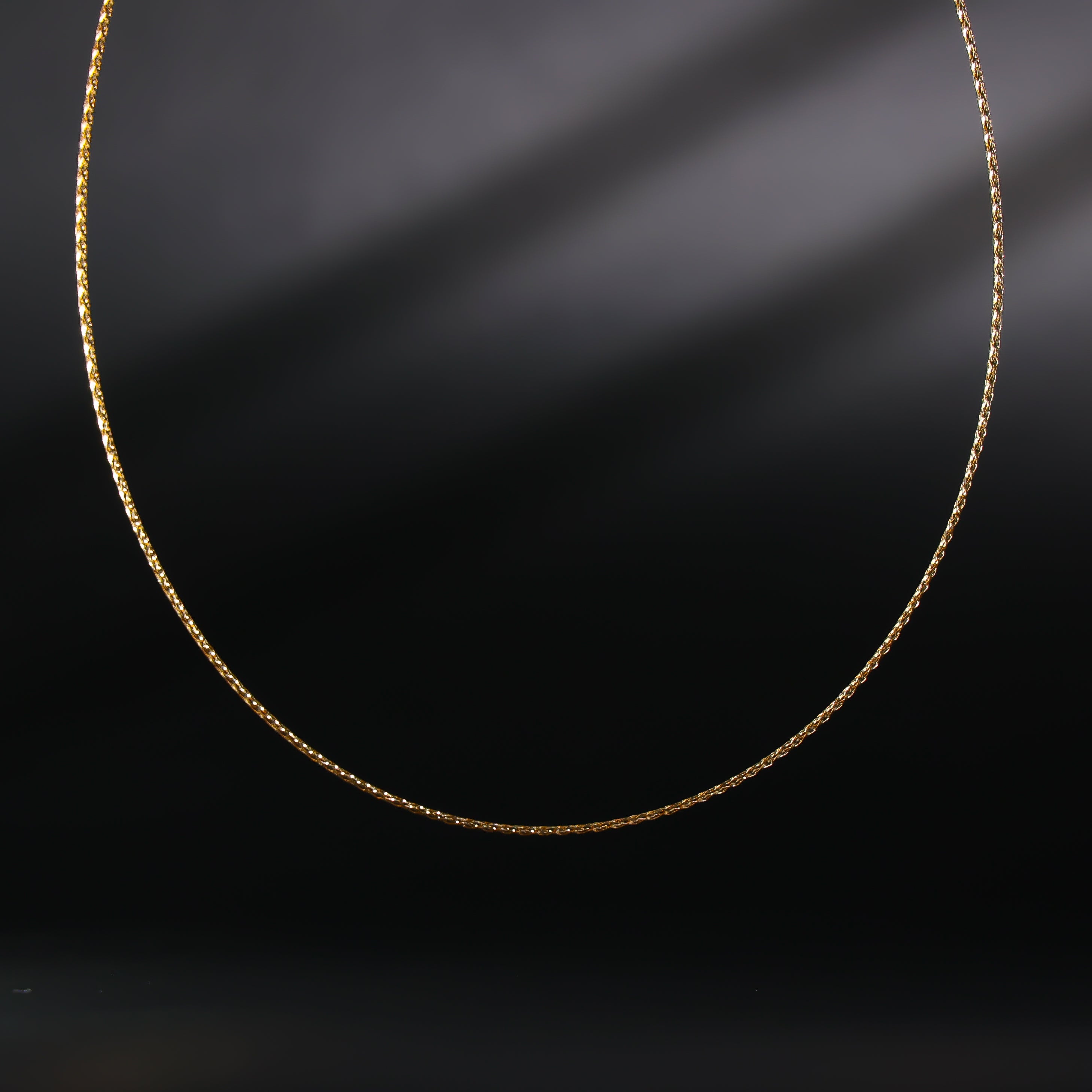 Gold Omega Necklace 1.5mm Model-NK0014 - Charlie & Co. Jewelry