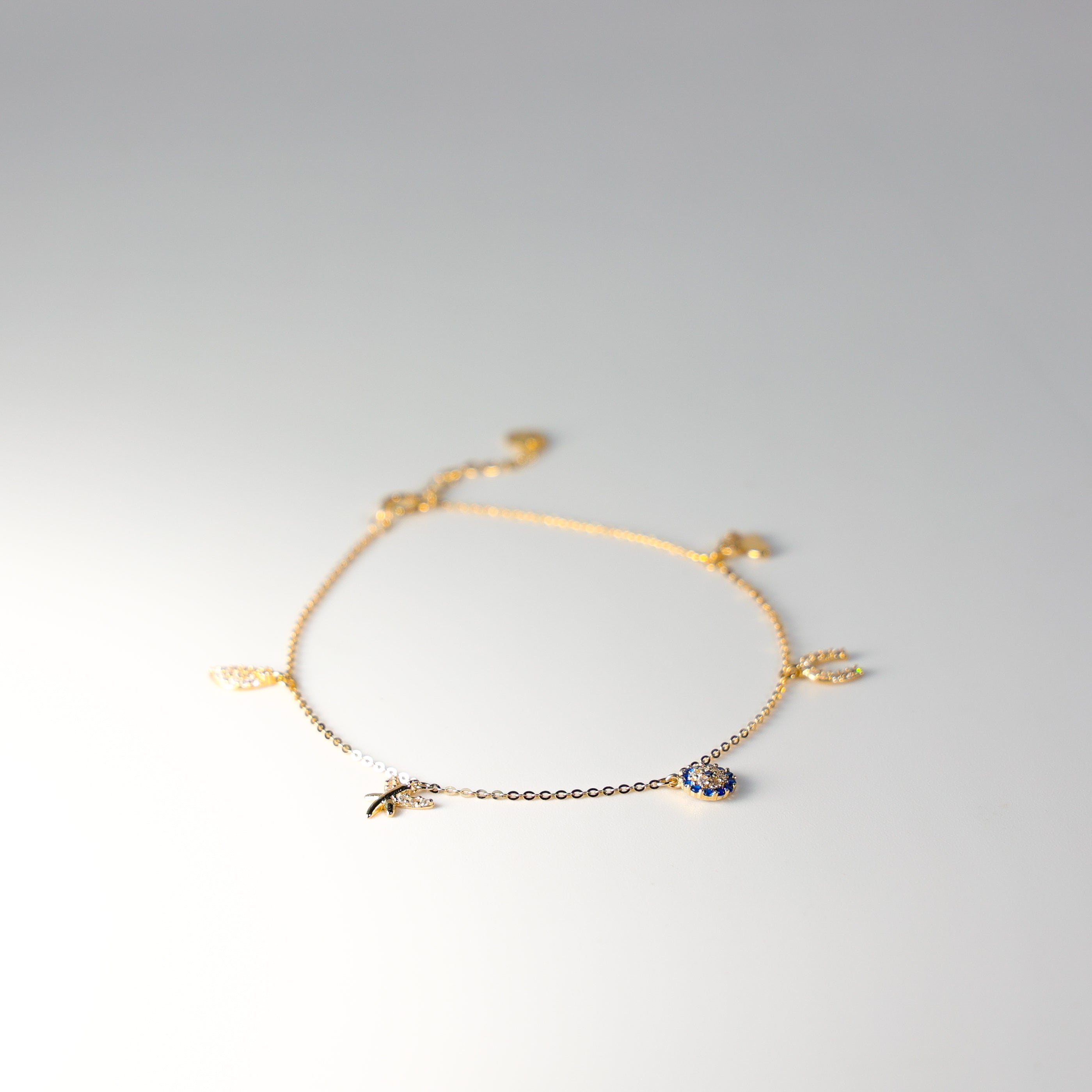 14k Gold Lucky Charms Bracelet Model-AB0623 - Charlie & Co. Jewelry